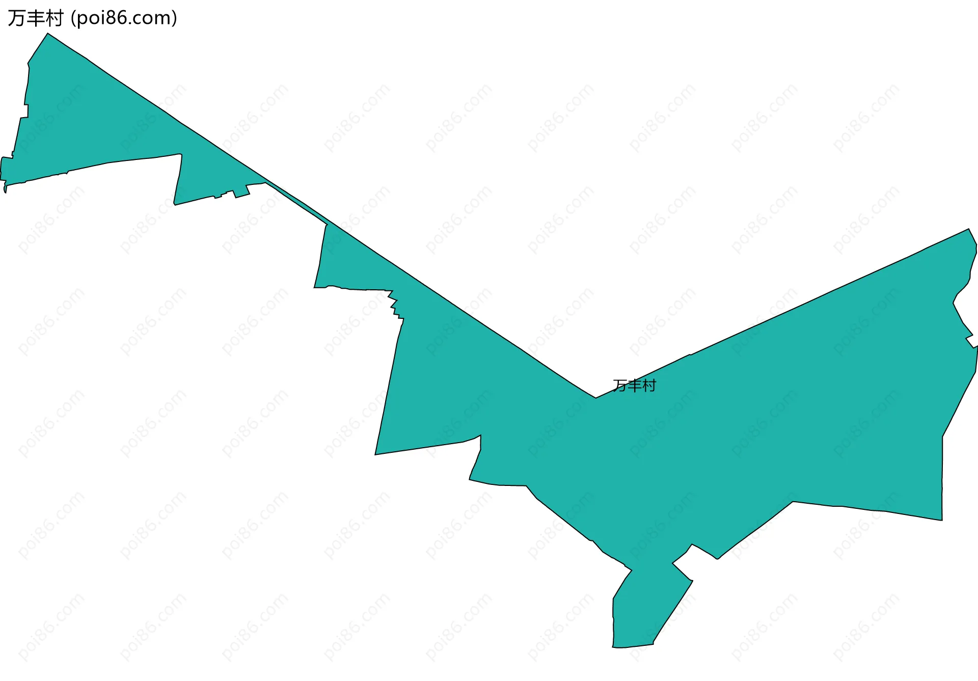 万丰村边界地图