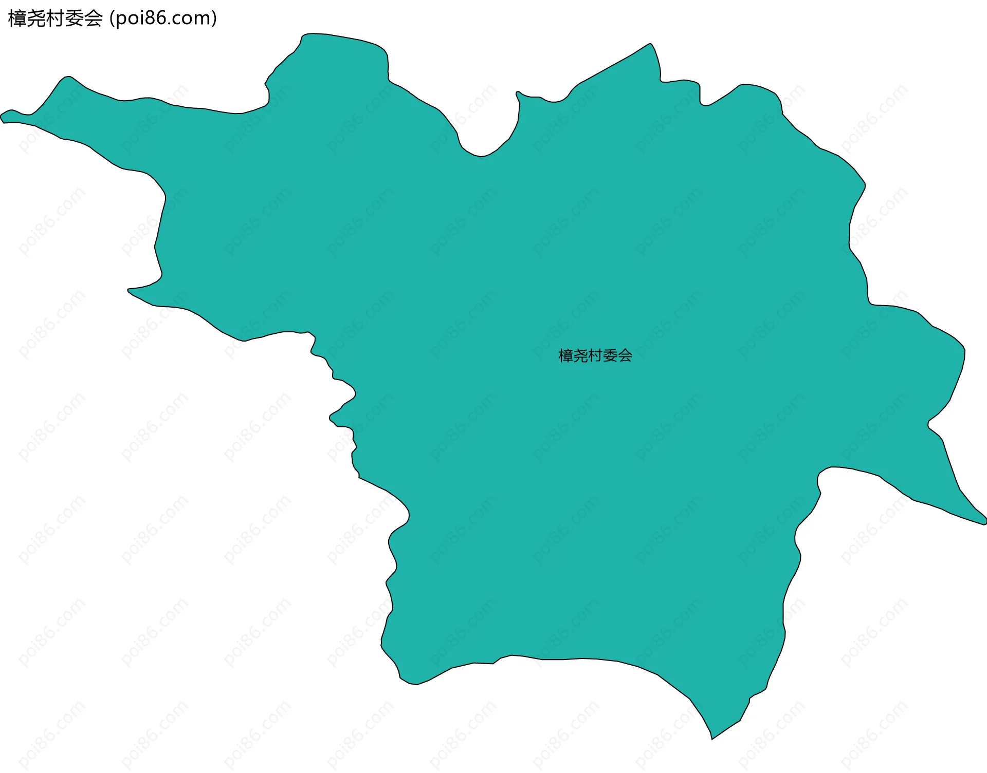 樟尧村委会边界地图