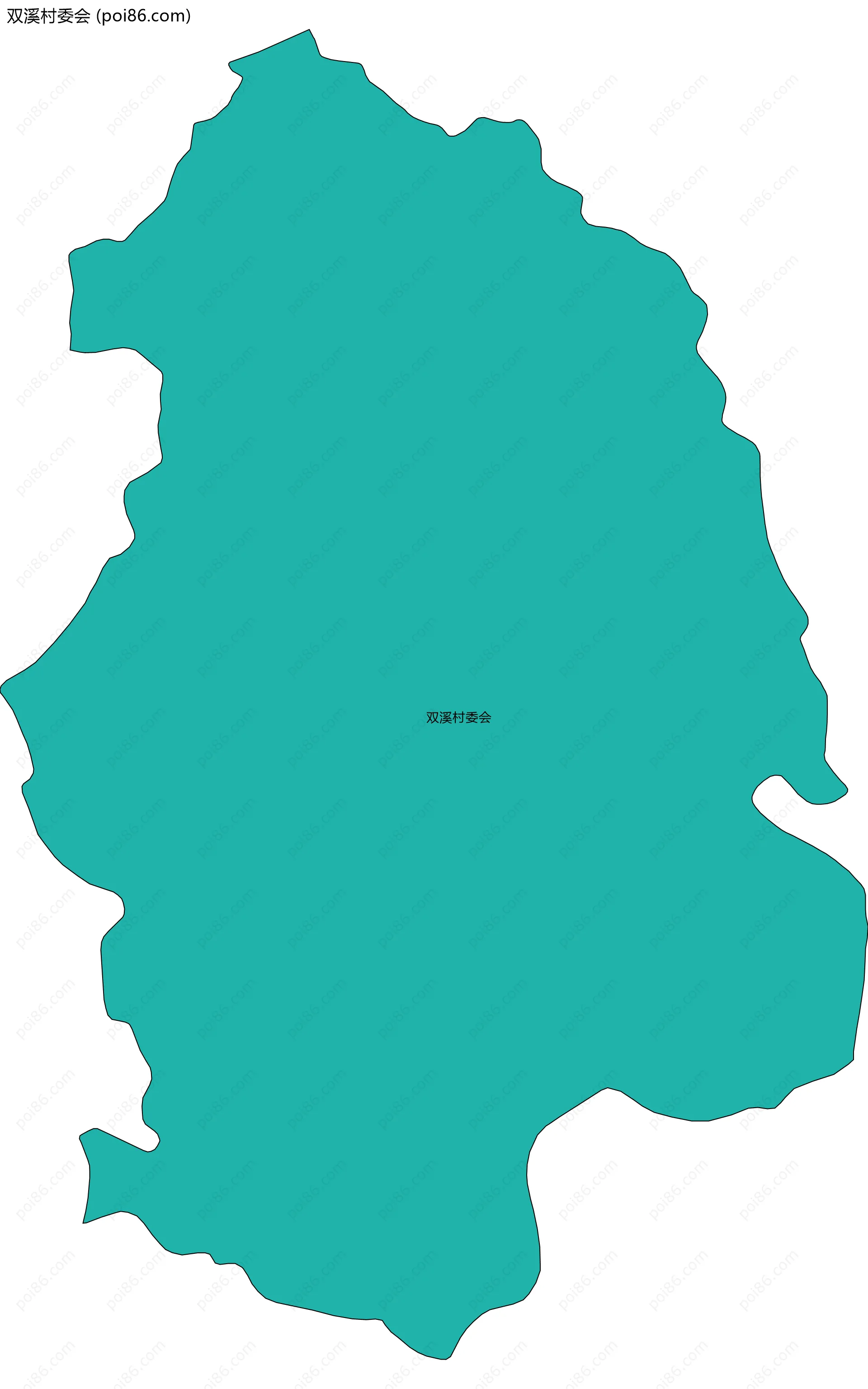 双溪村委会边界地图