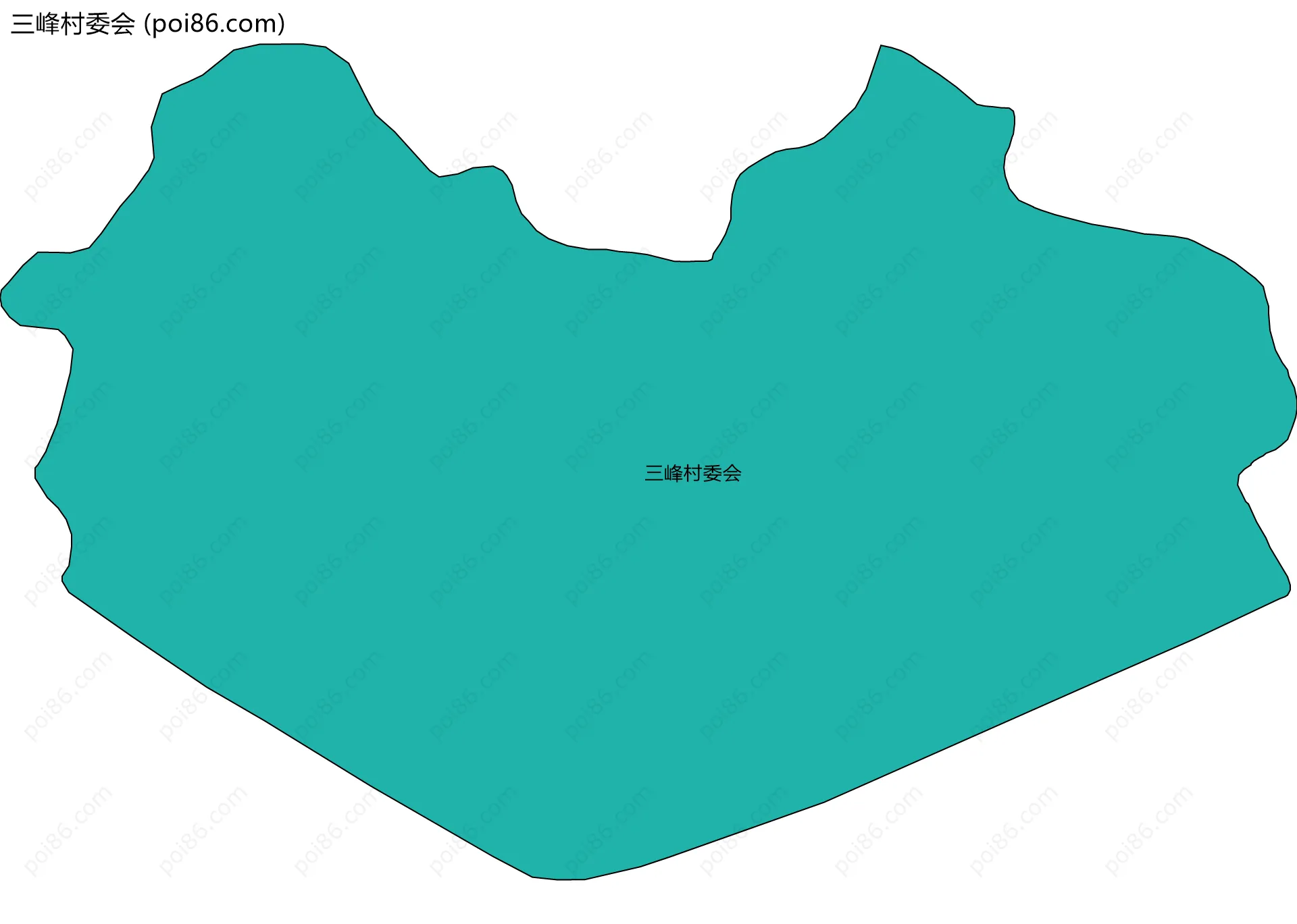 三峰村委会边界地图