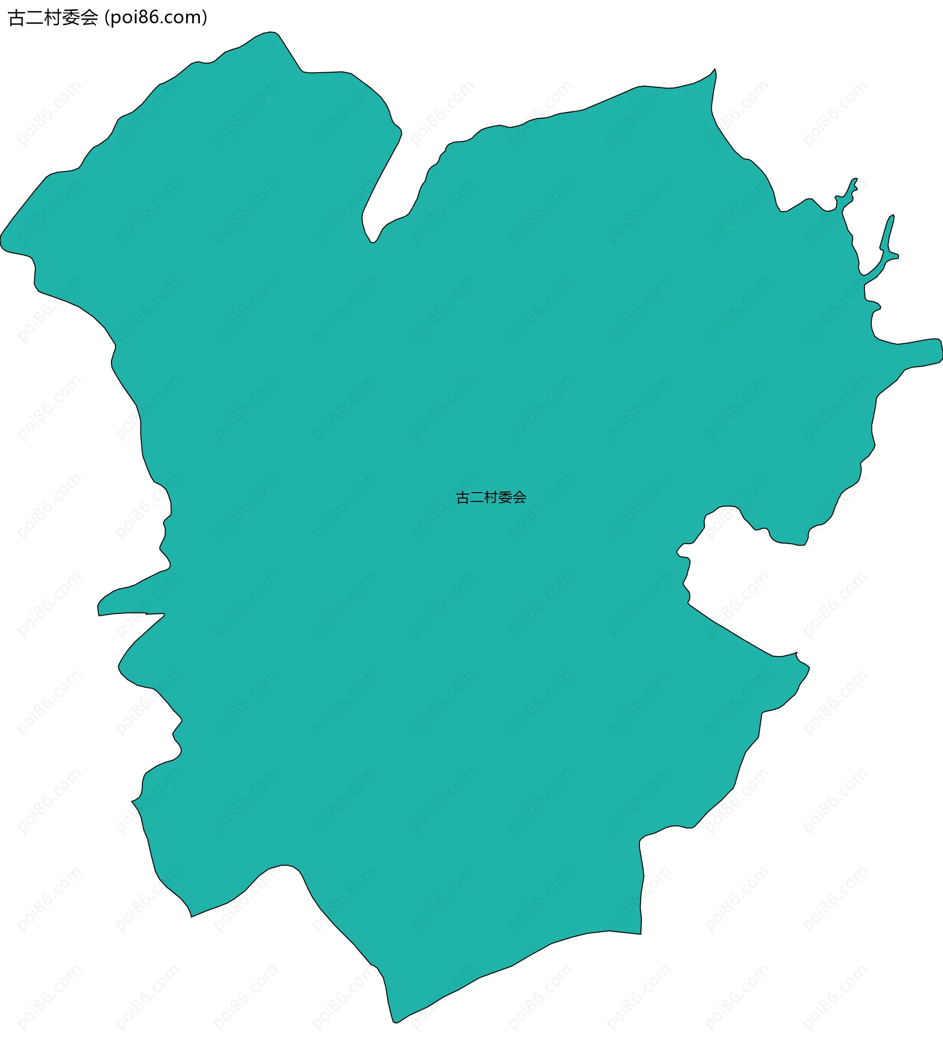 古二村委会边界地图