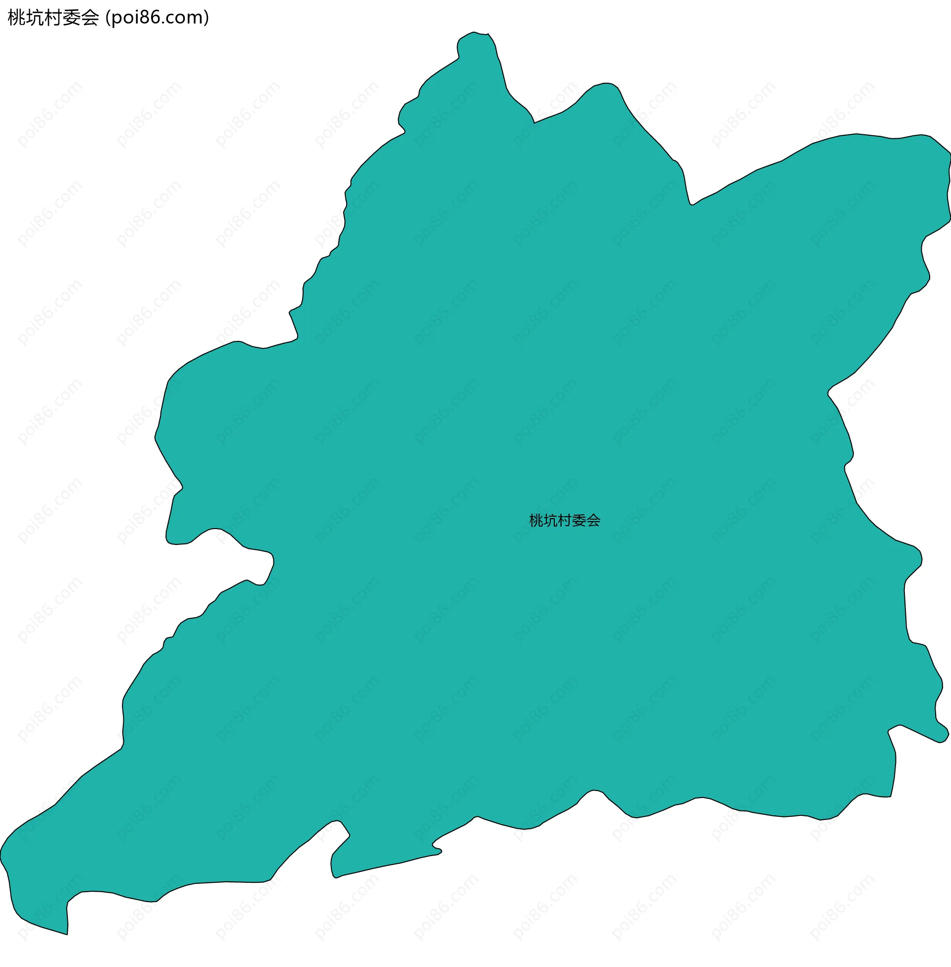 桃坑村委会边界地图