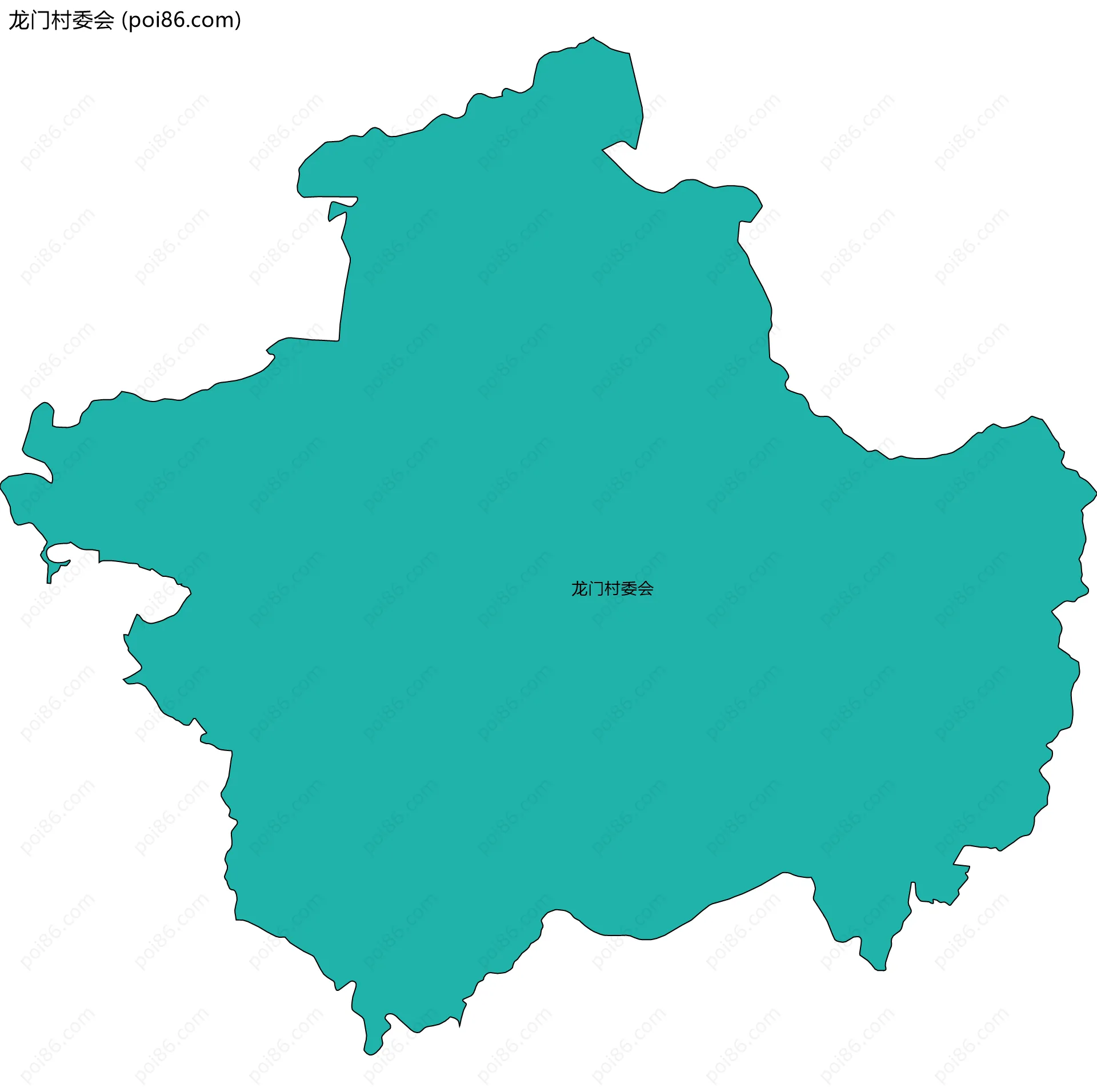 龙门村委会边界地图