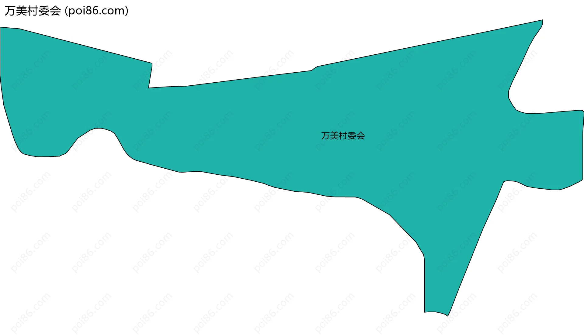 万美村委会边界地图