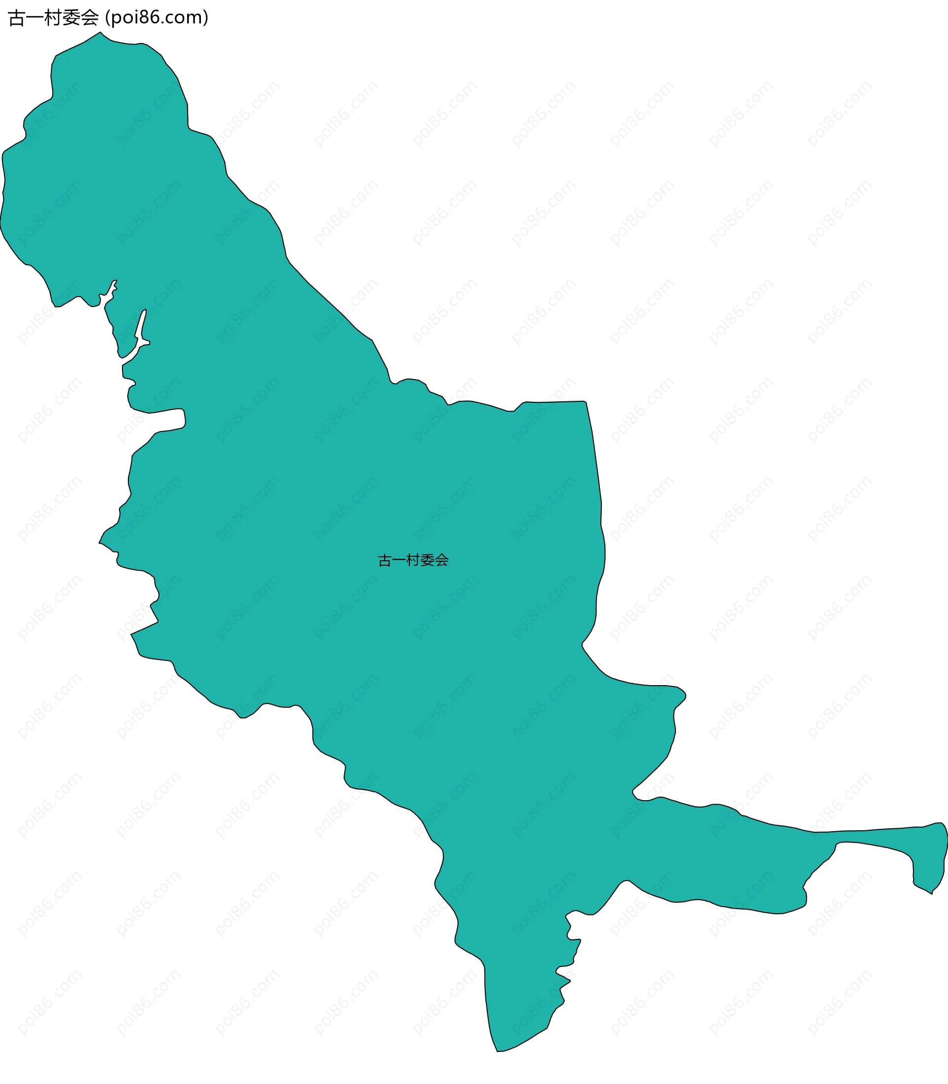 古一村委会边界地图