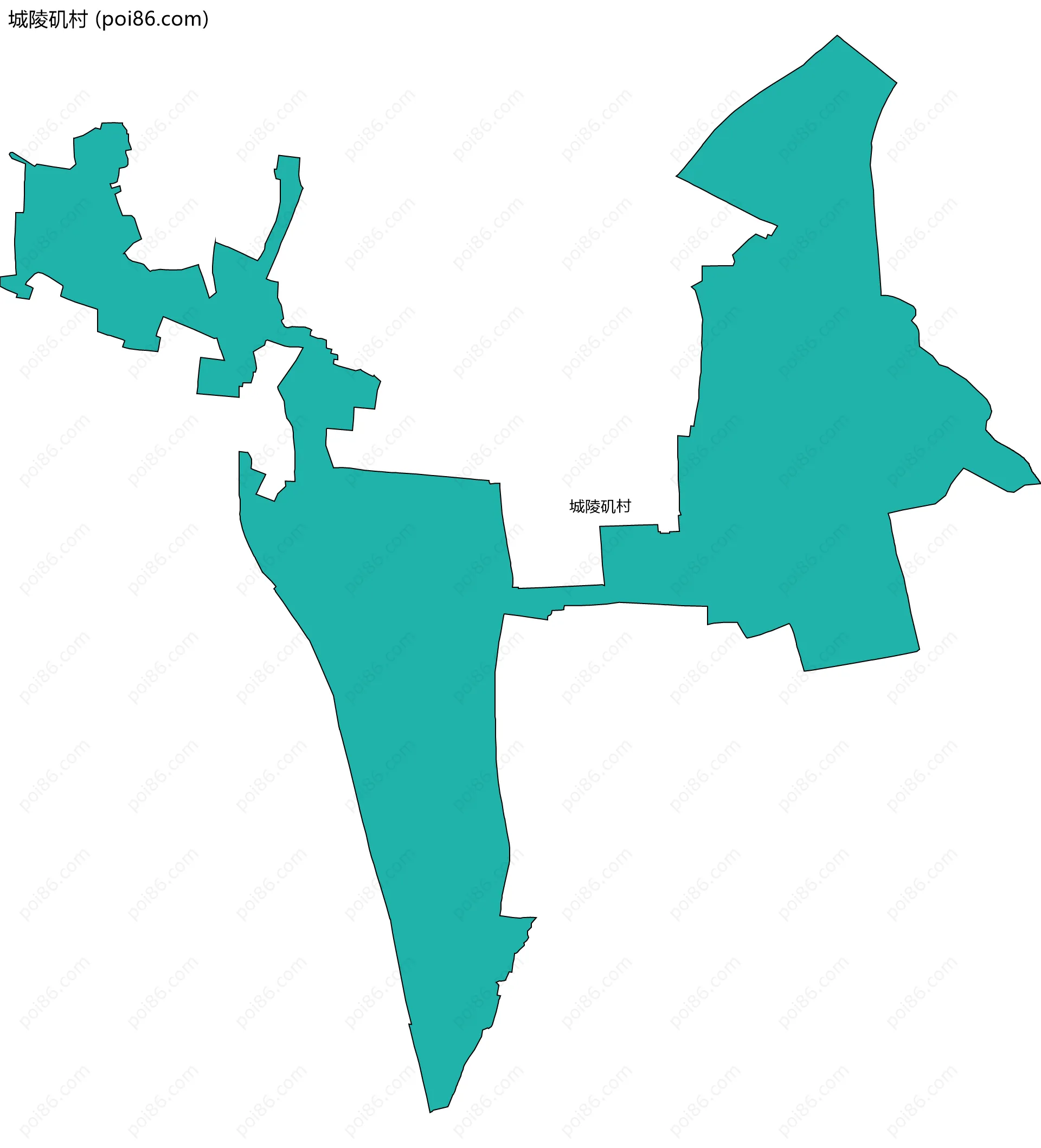 城陵矶村边界地图