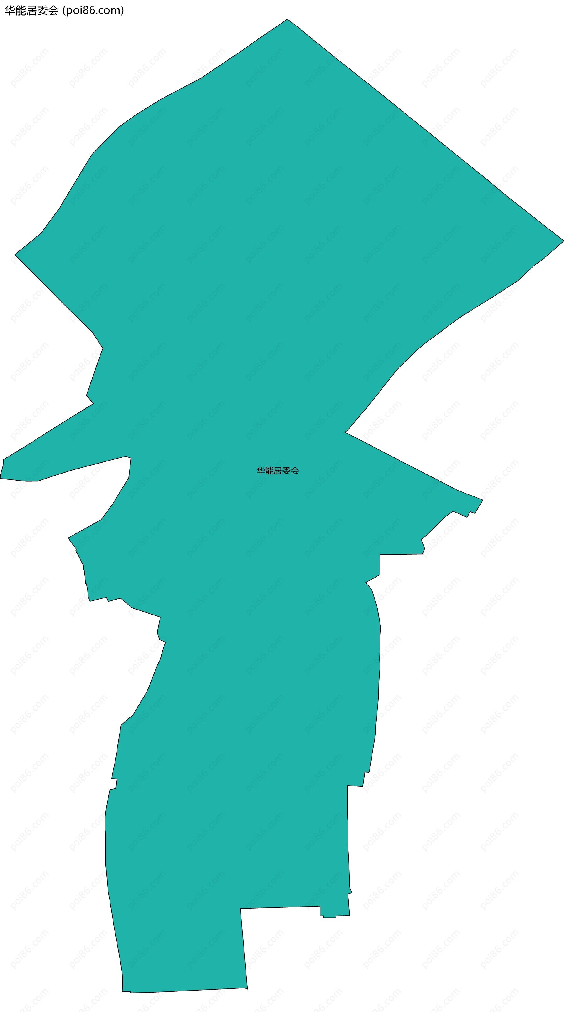 华能居委会边界地图