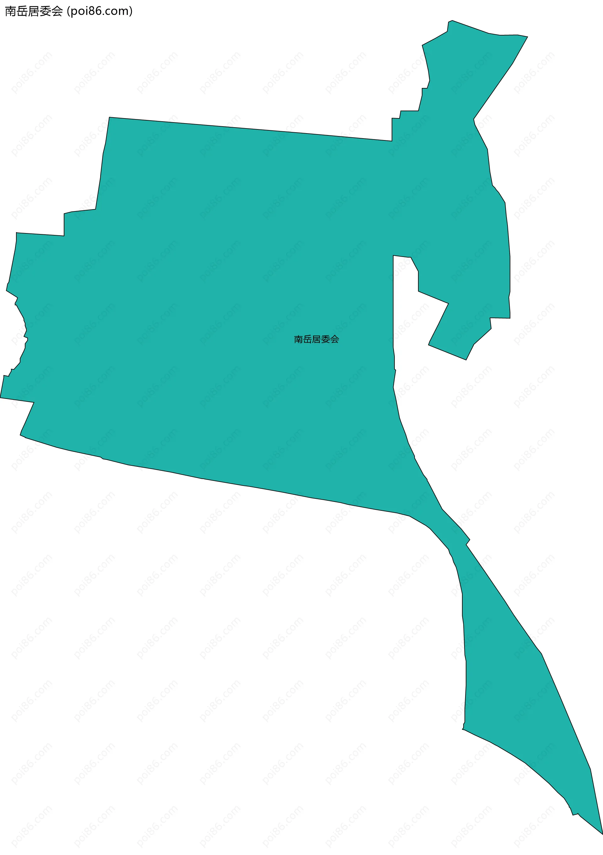 南岳居委会边界地图