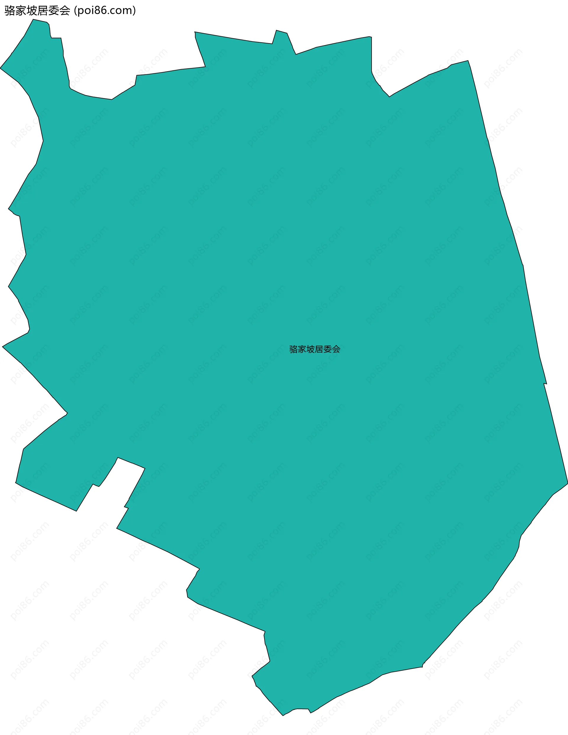 骆家坡居委会边界地图