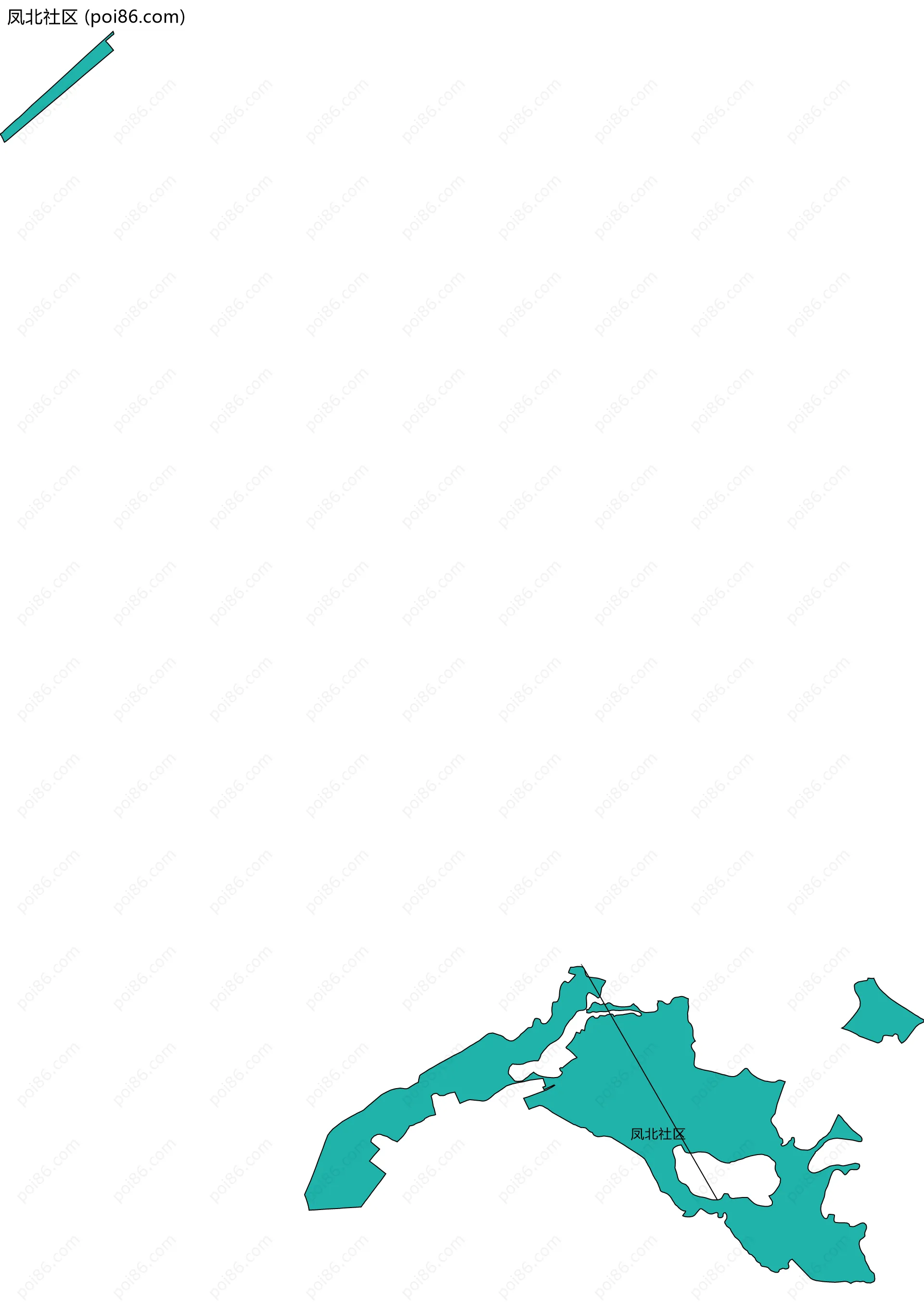 凤北社区边界地图