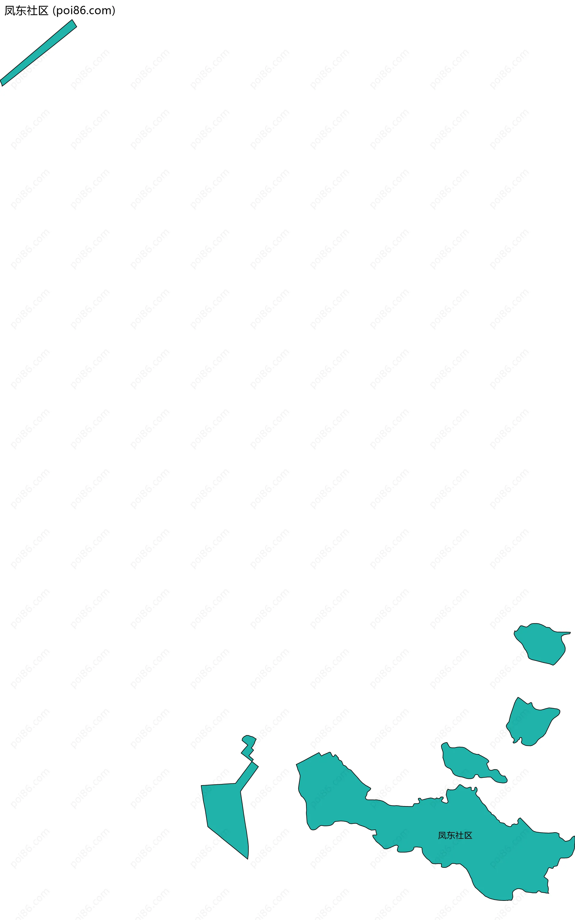 凤东社区边界地图