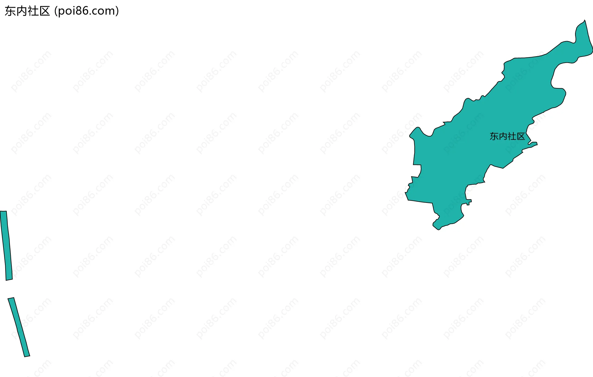 东内社区边界地图