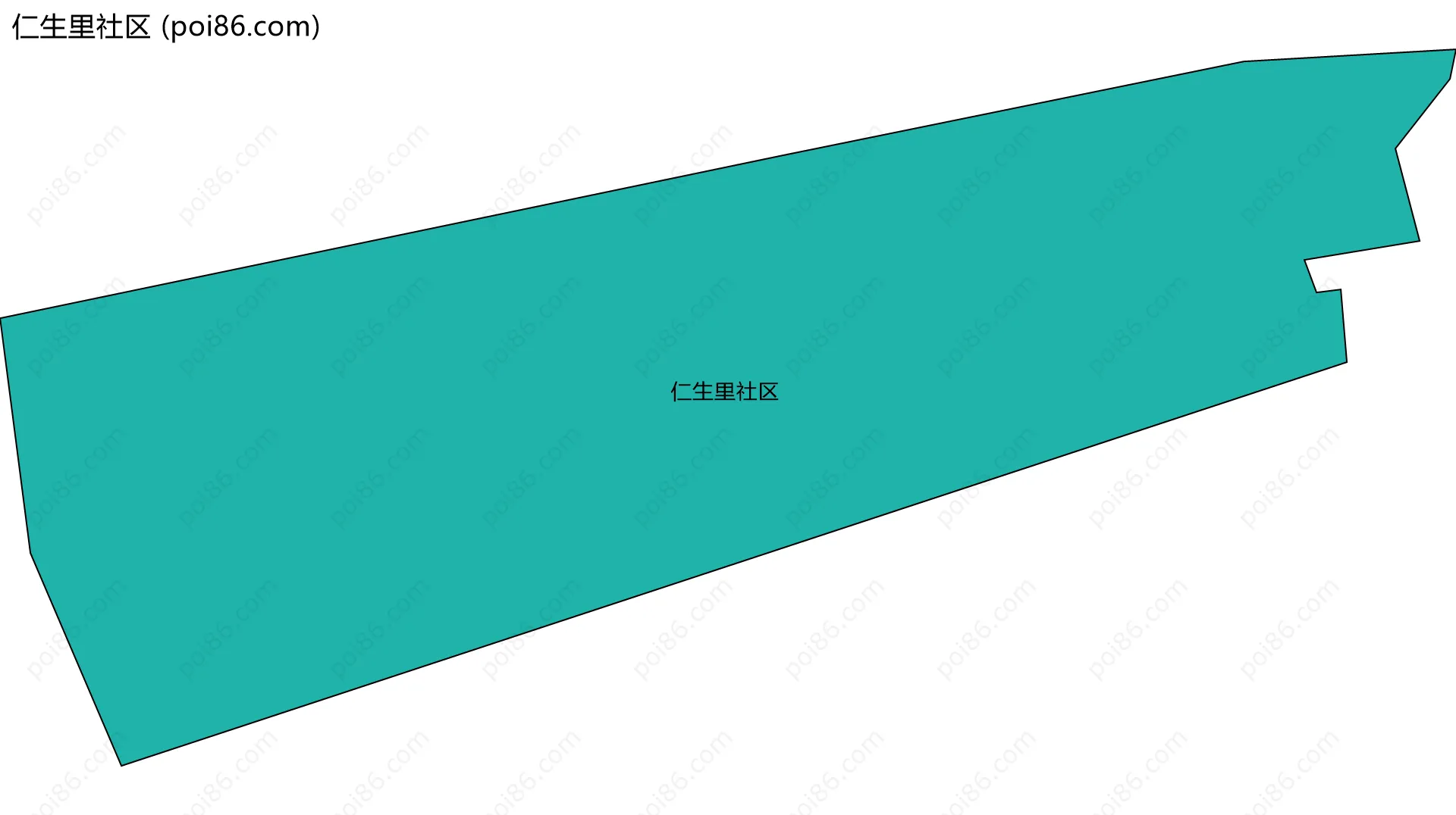 仁生里社区边界地图