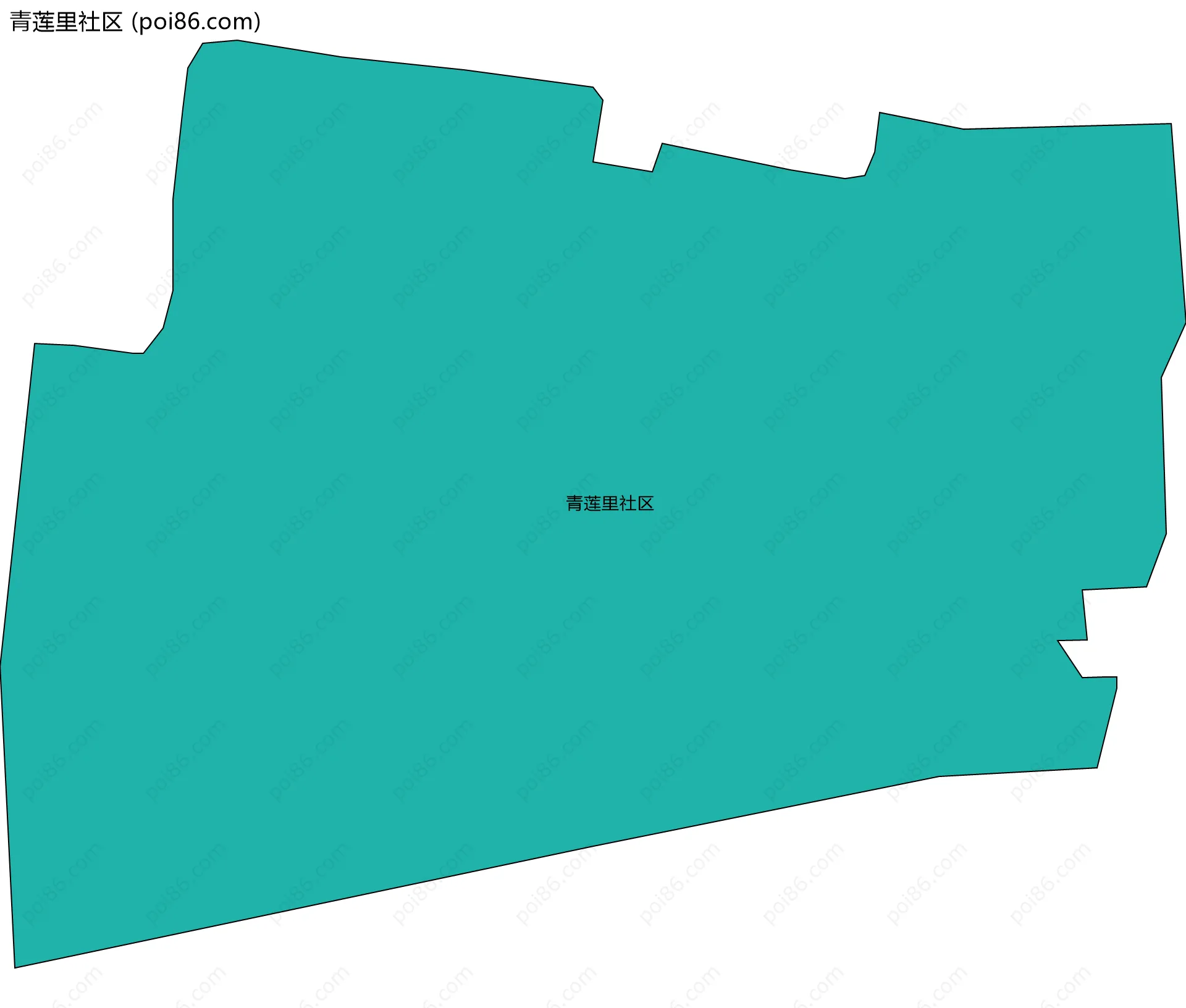 青莲里社区边界地图