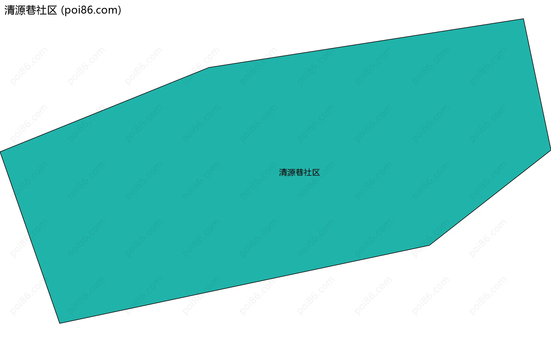 清源巷社区边界地图