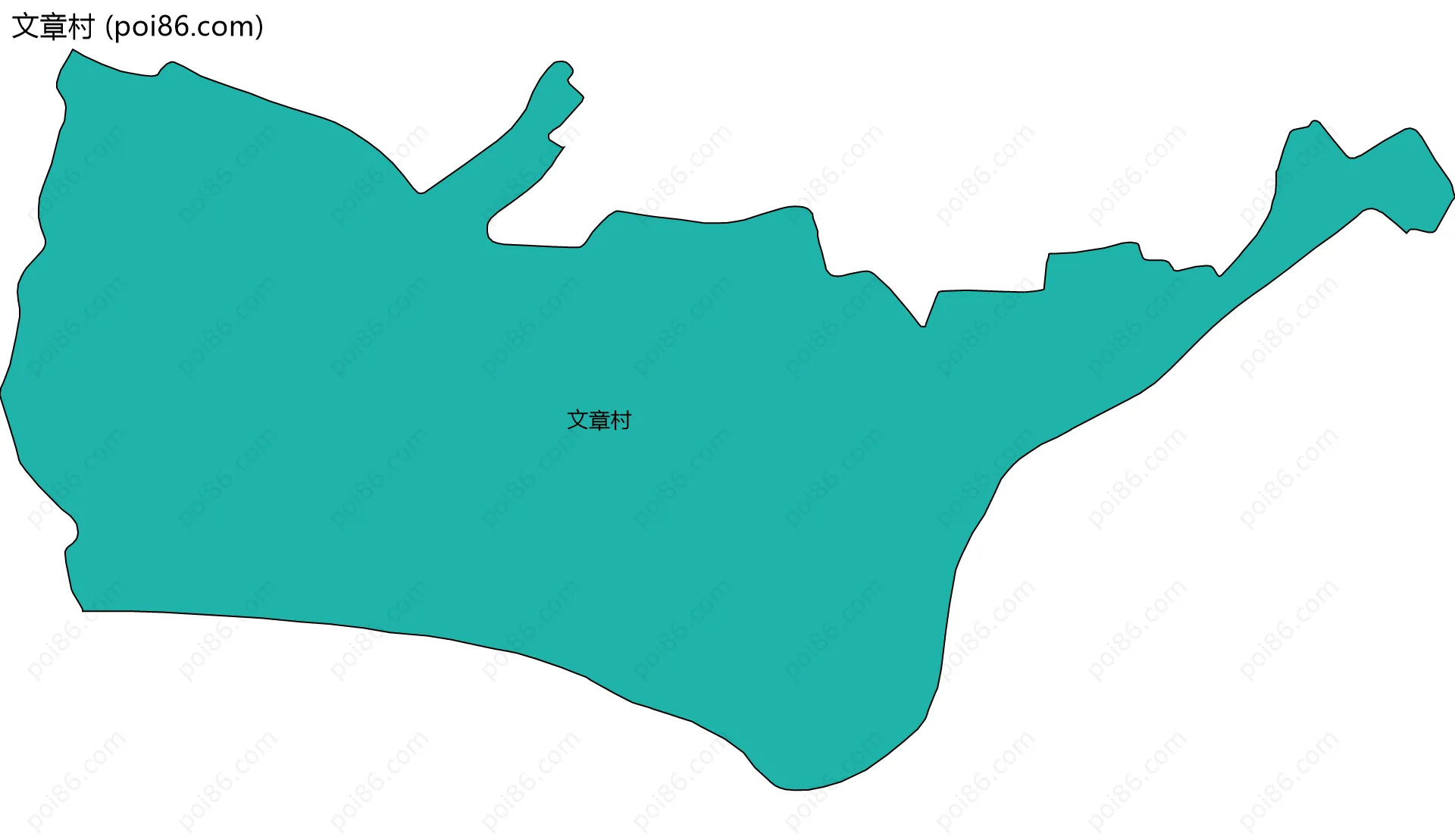 文章村边界地图