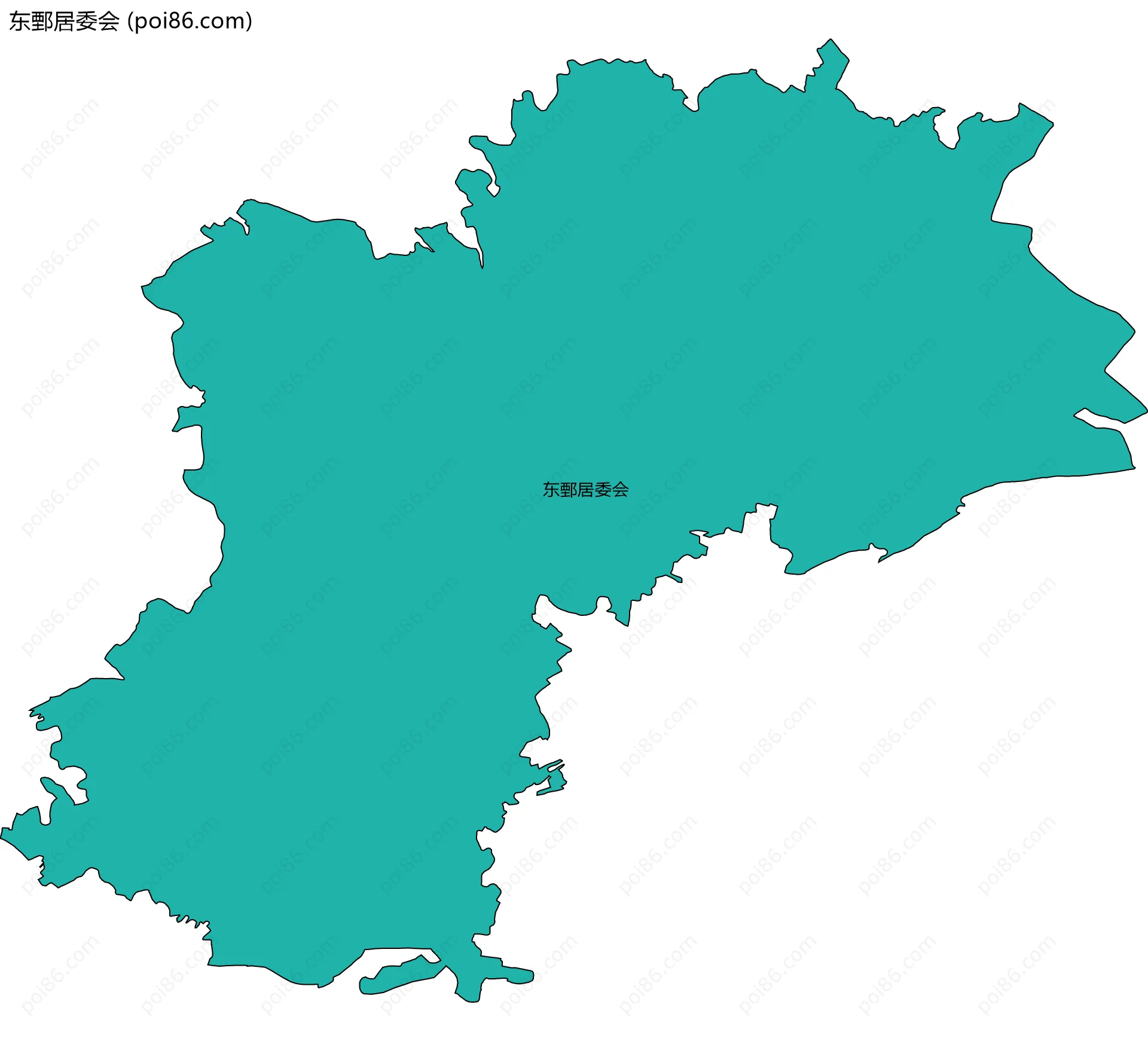 东鄄居委会边界地图