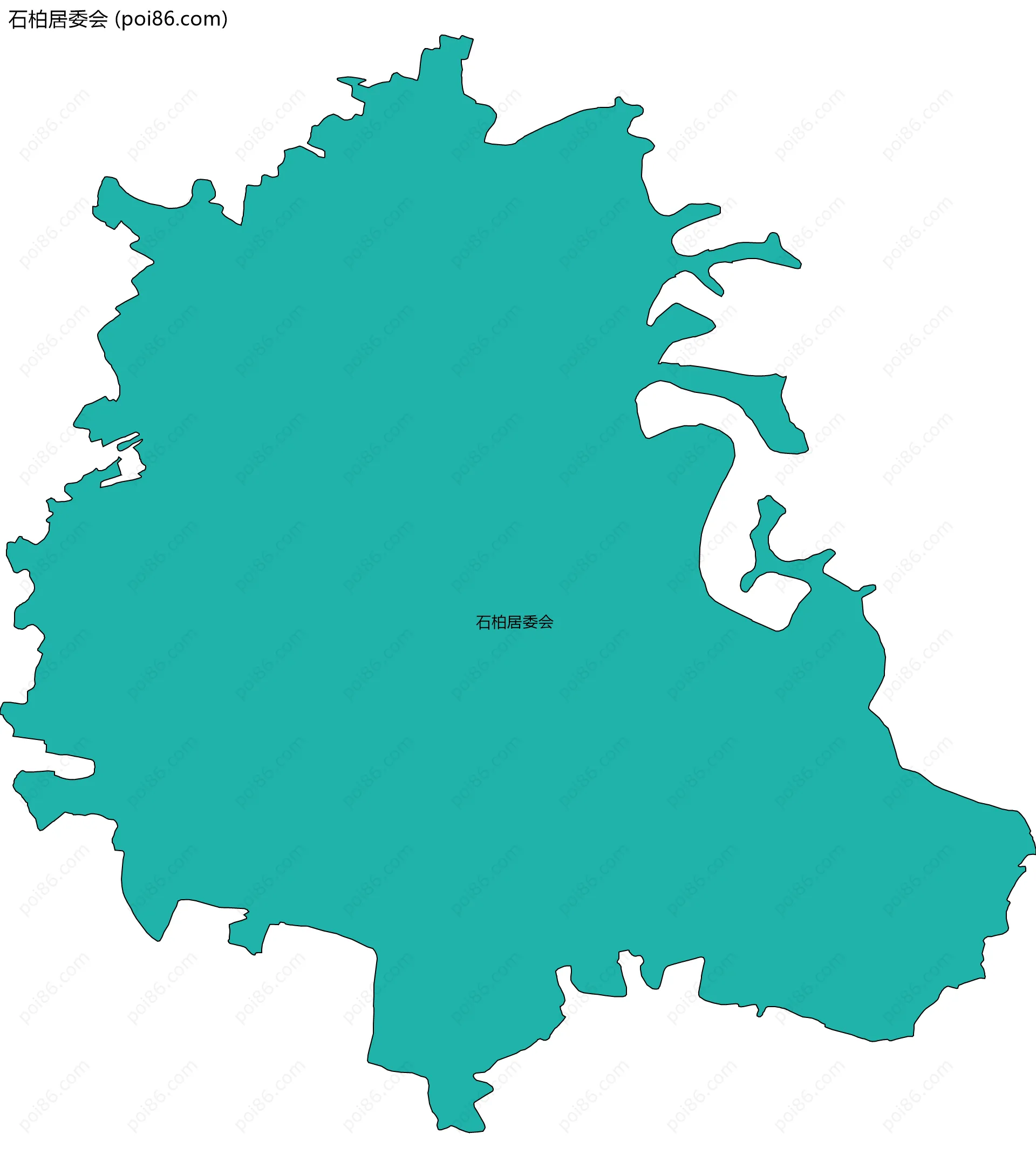 石柏居委会边界地图