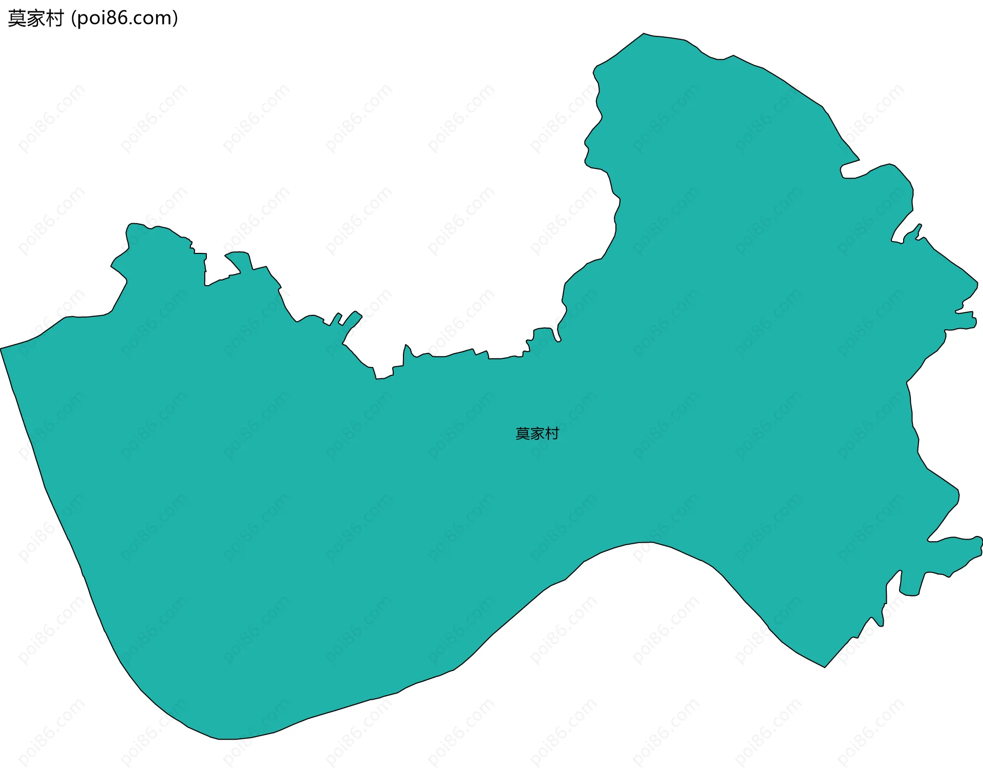 莫家村边界地图
