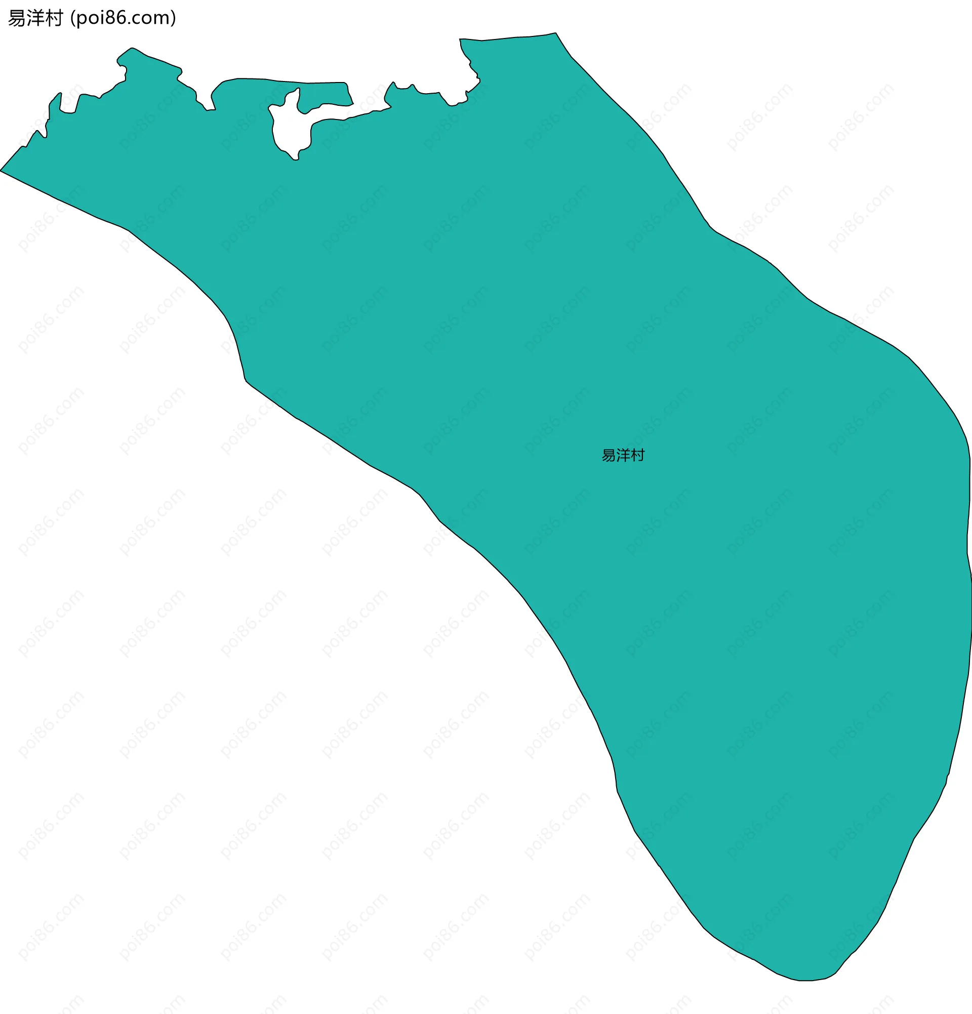 易洋村边界地图