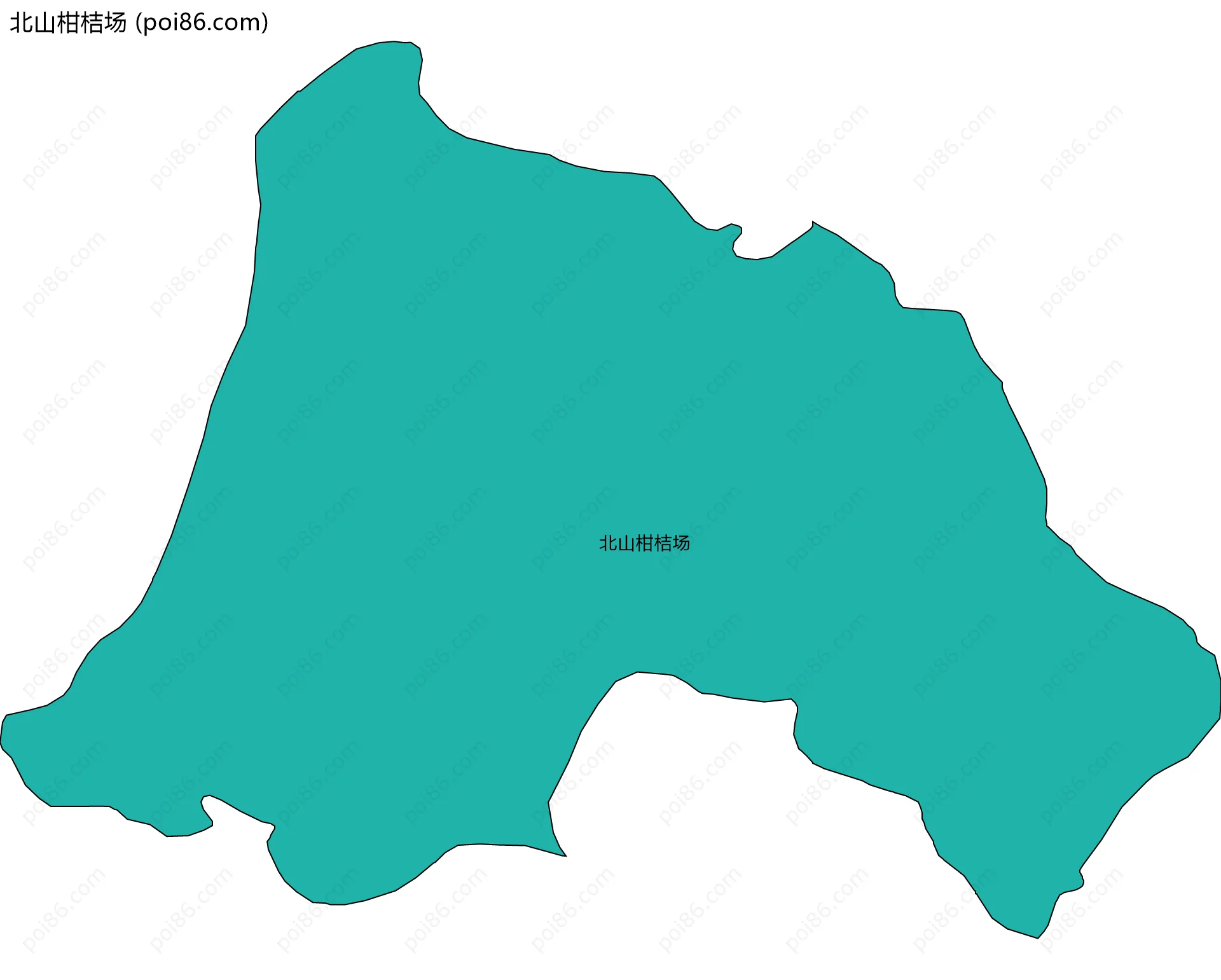 北山柑桔场边界地图