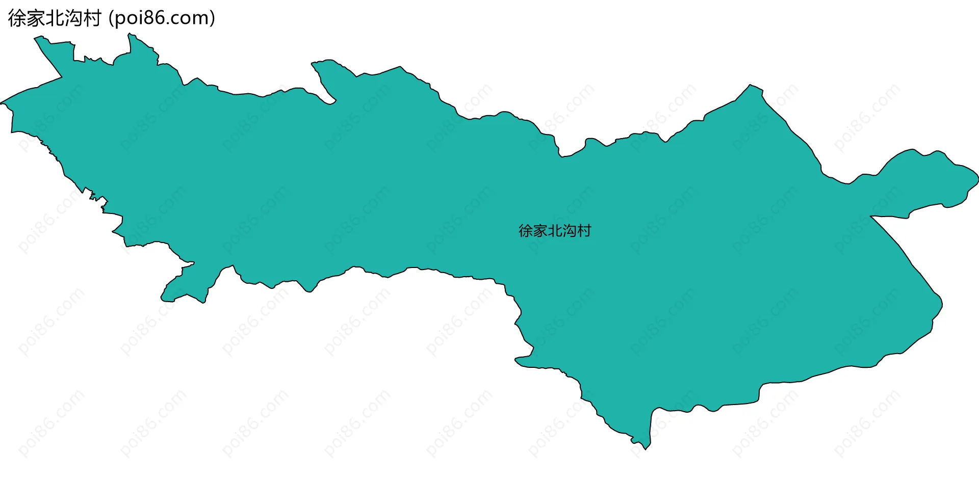 徐家北沟村边界地图