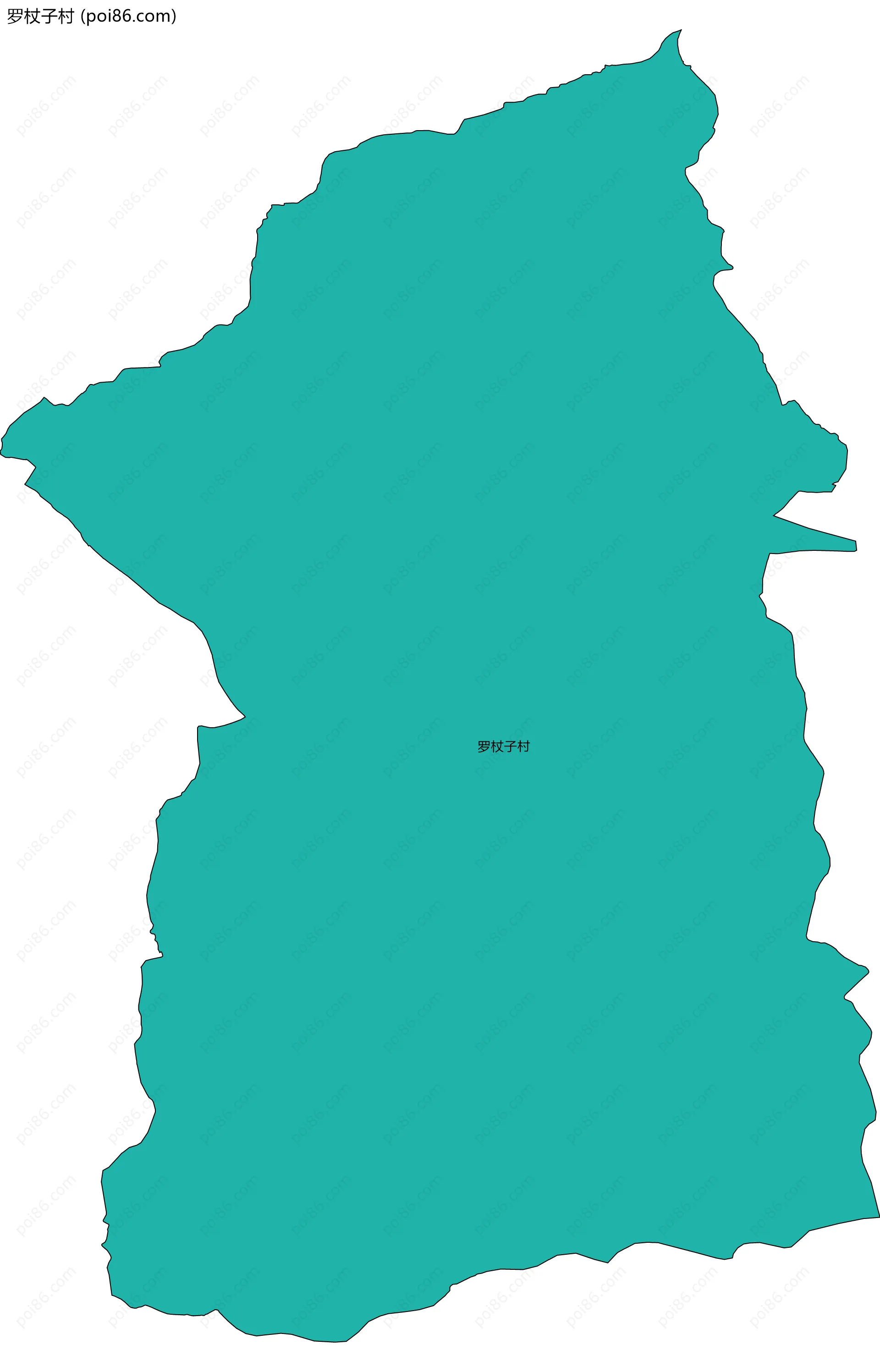 罗杖子村边界地图