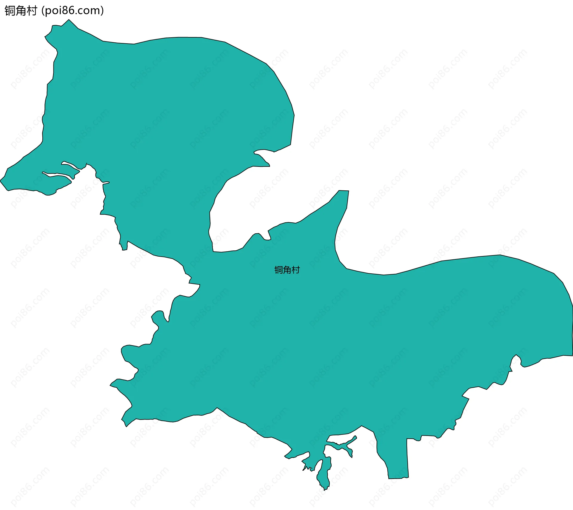 铜角村边界地图