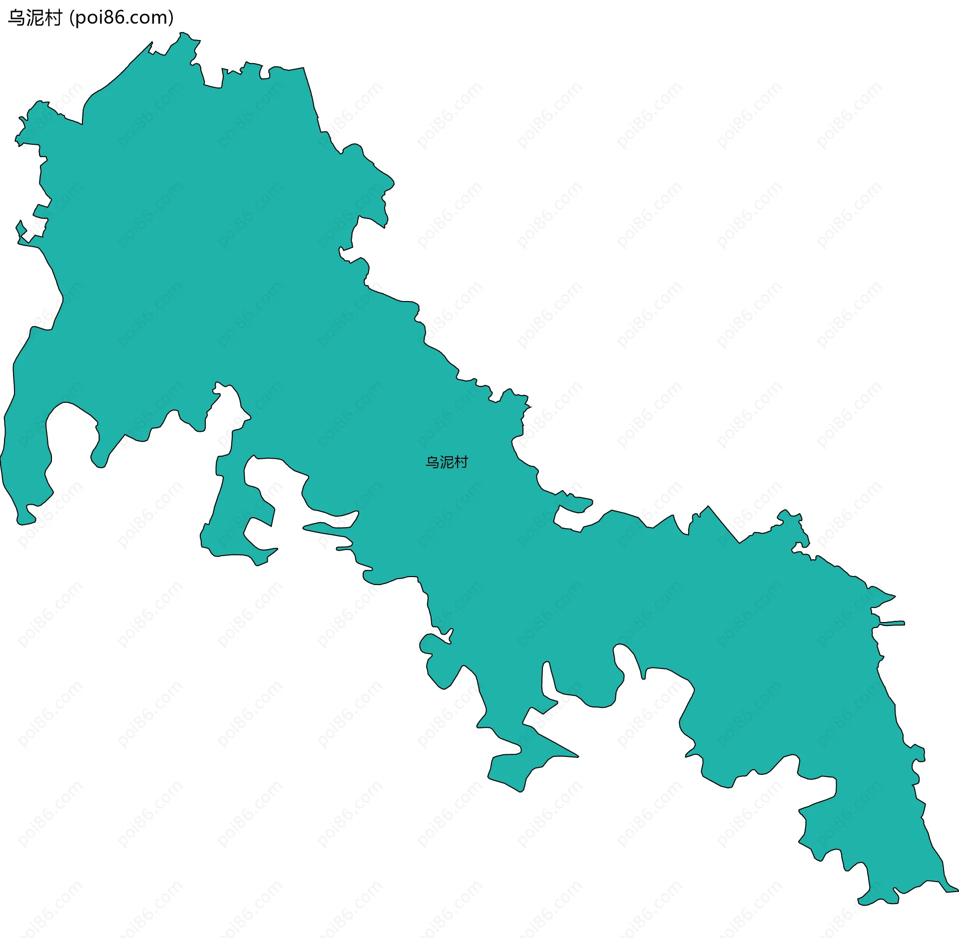 乌泥村边界地图