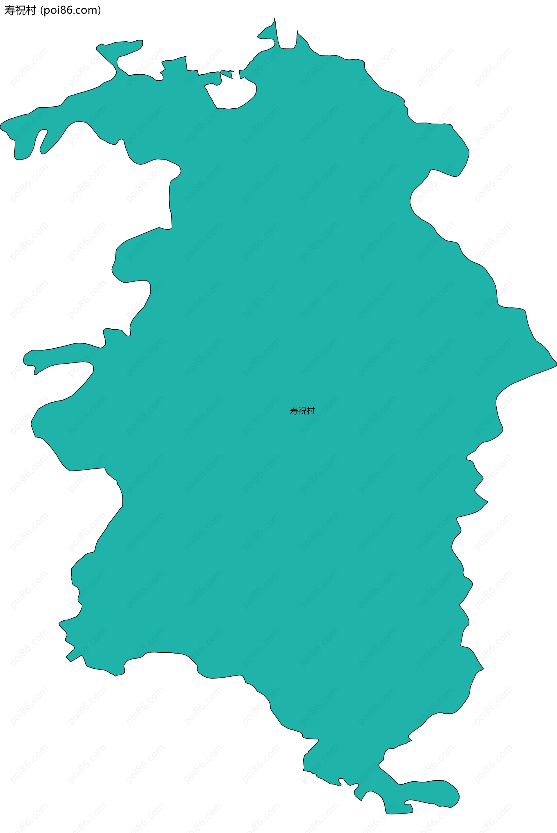 寿祝村边界地图