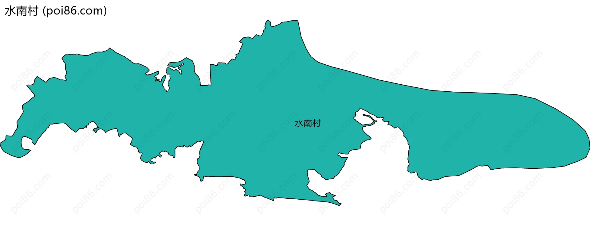 水南村边界地图