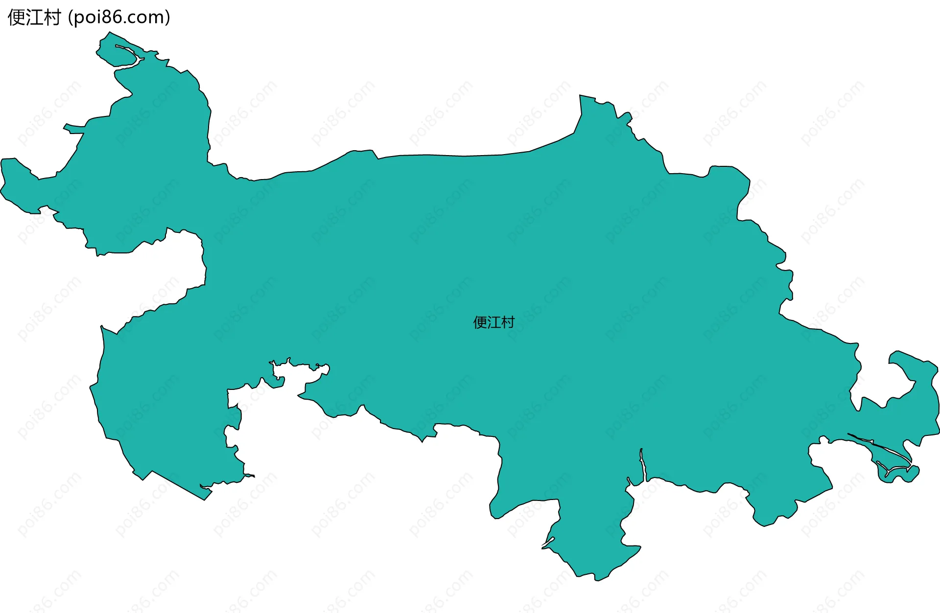 便江村边界地图