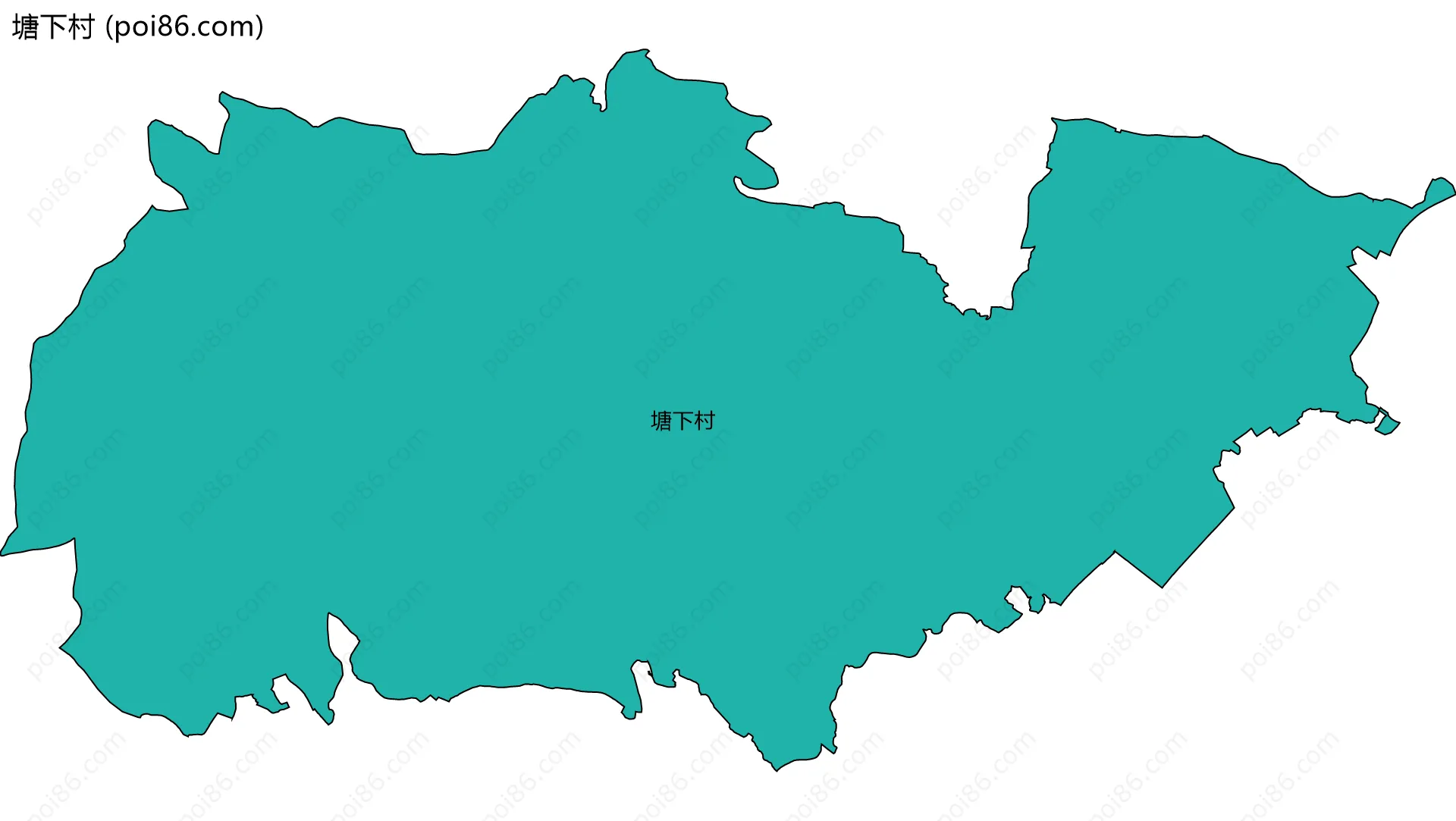 塘下村边界地图