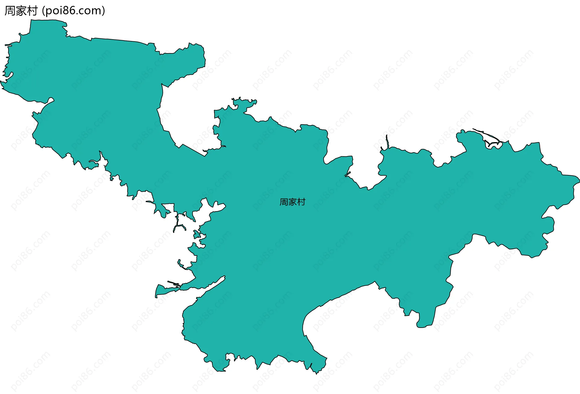 周家村边界地图