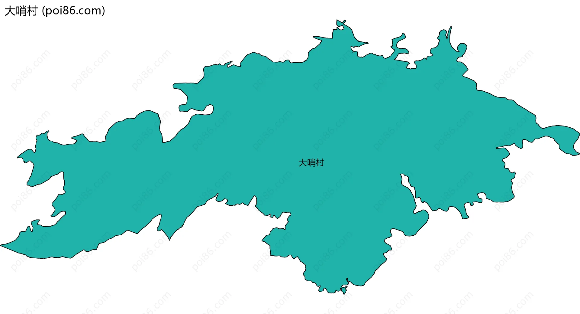 大哨村边界地图