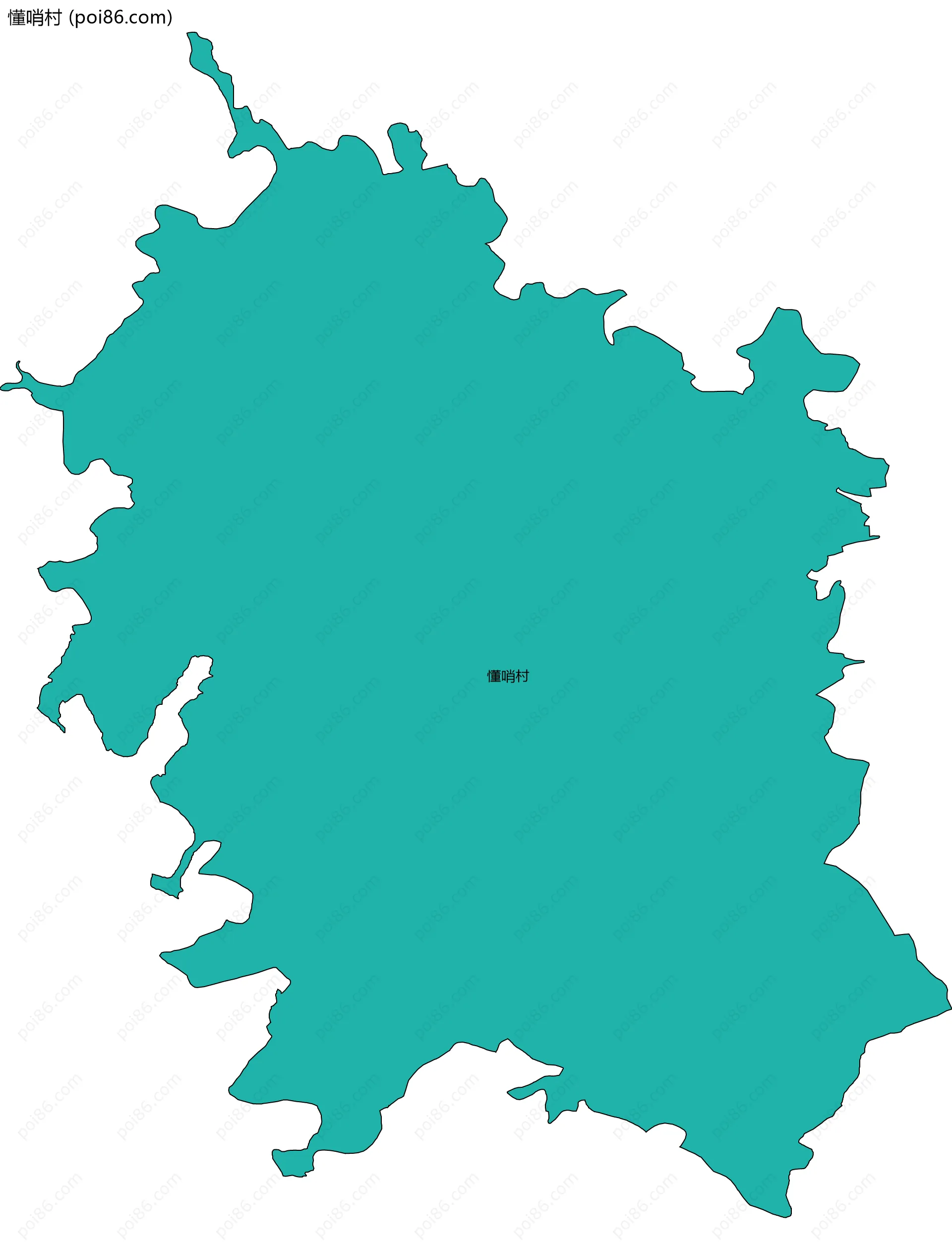 懂哨村边界地图