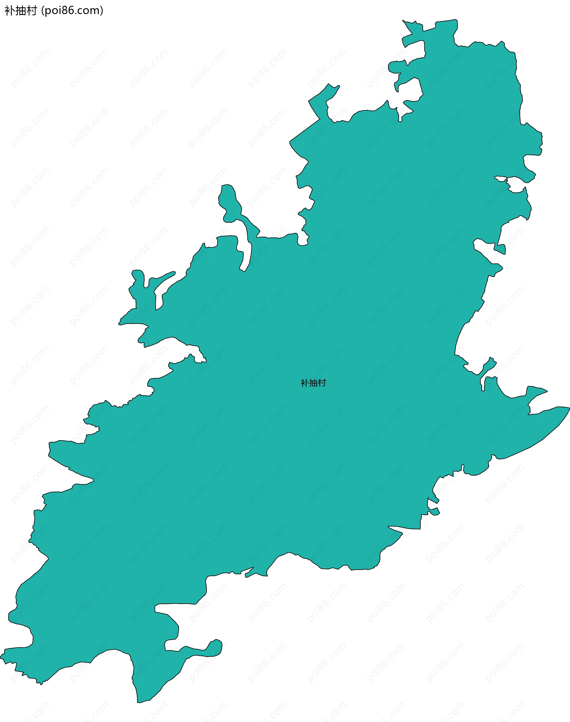 补抽村边界地图