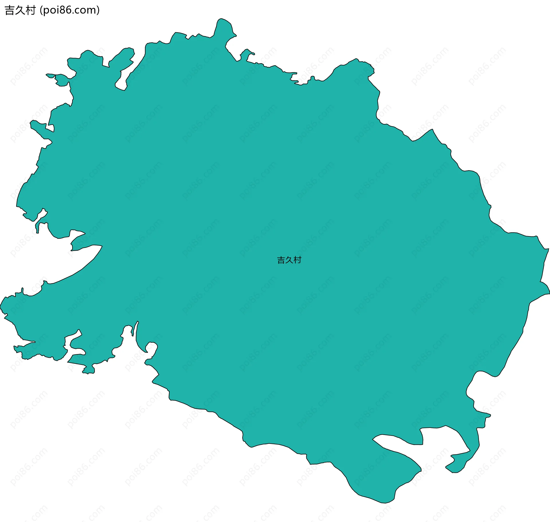 吉久村边界地图