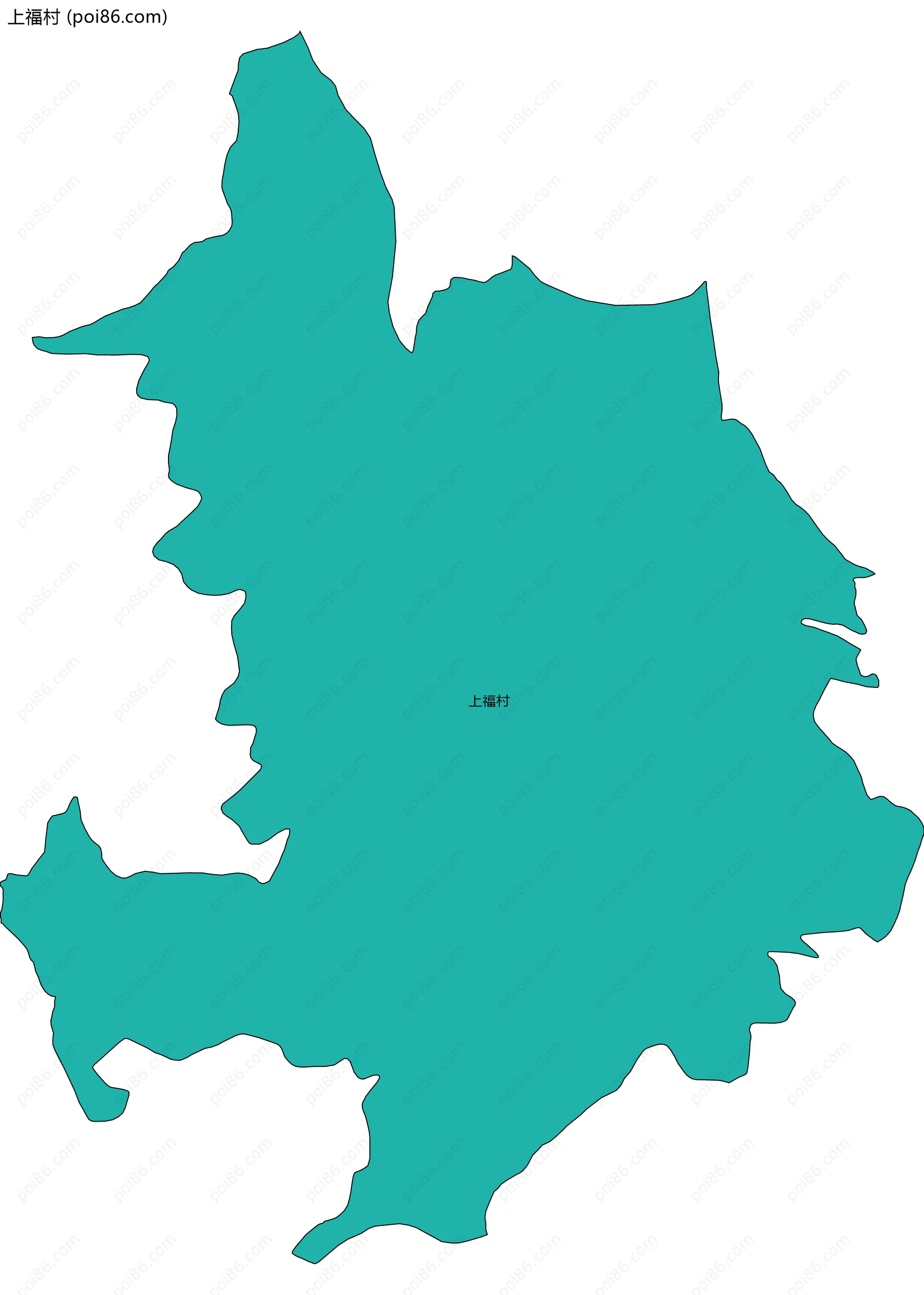 上福村边界地图