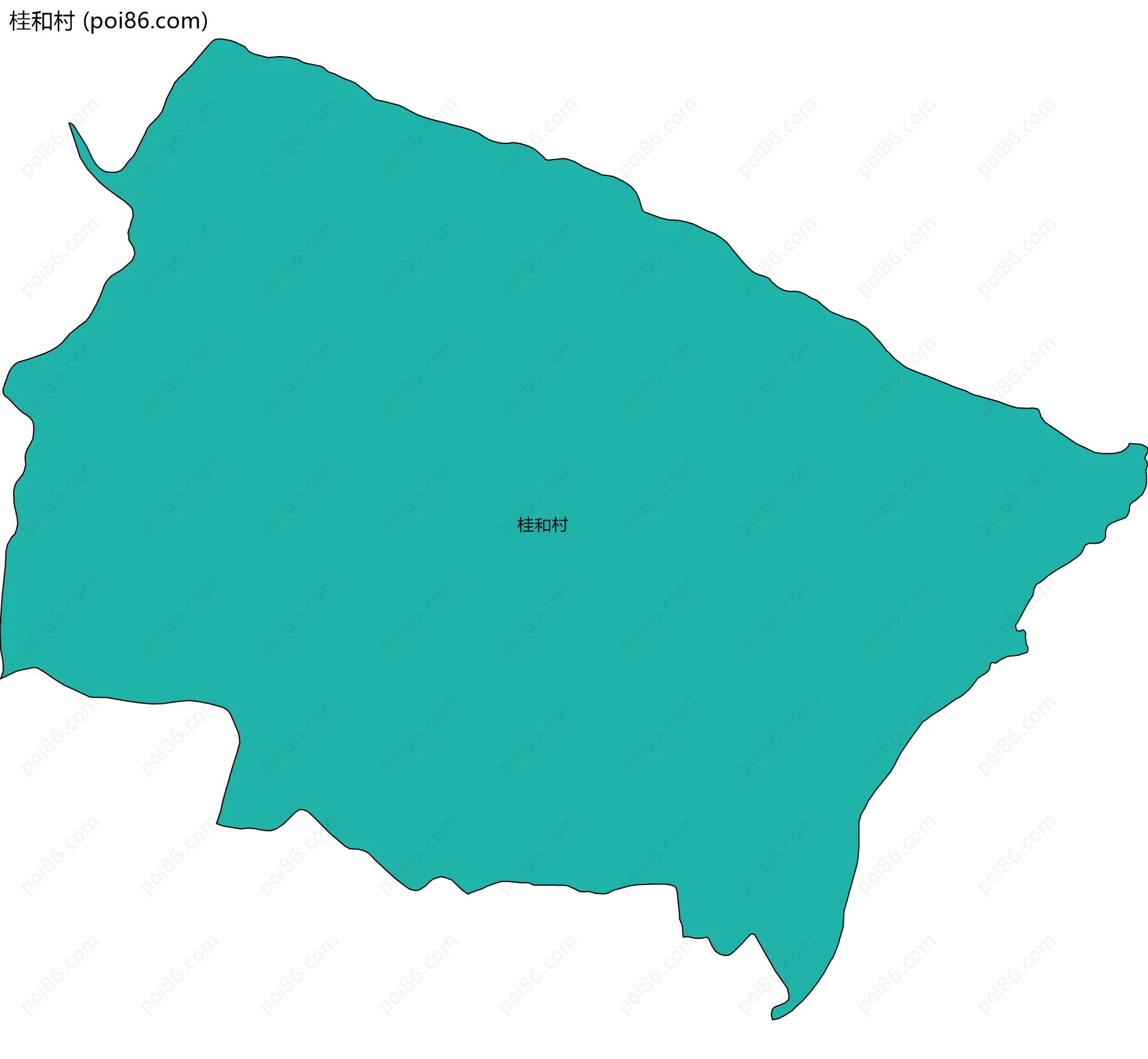 桂和村边界地图