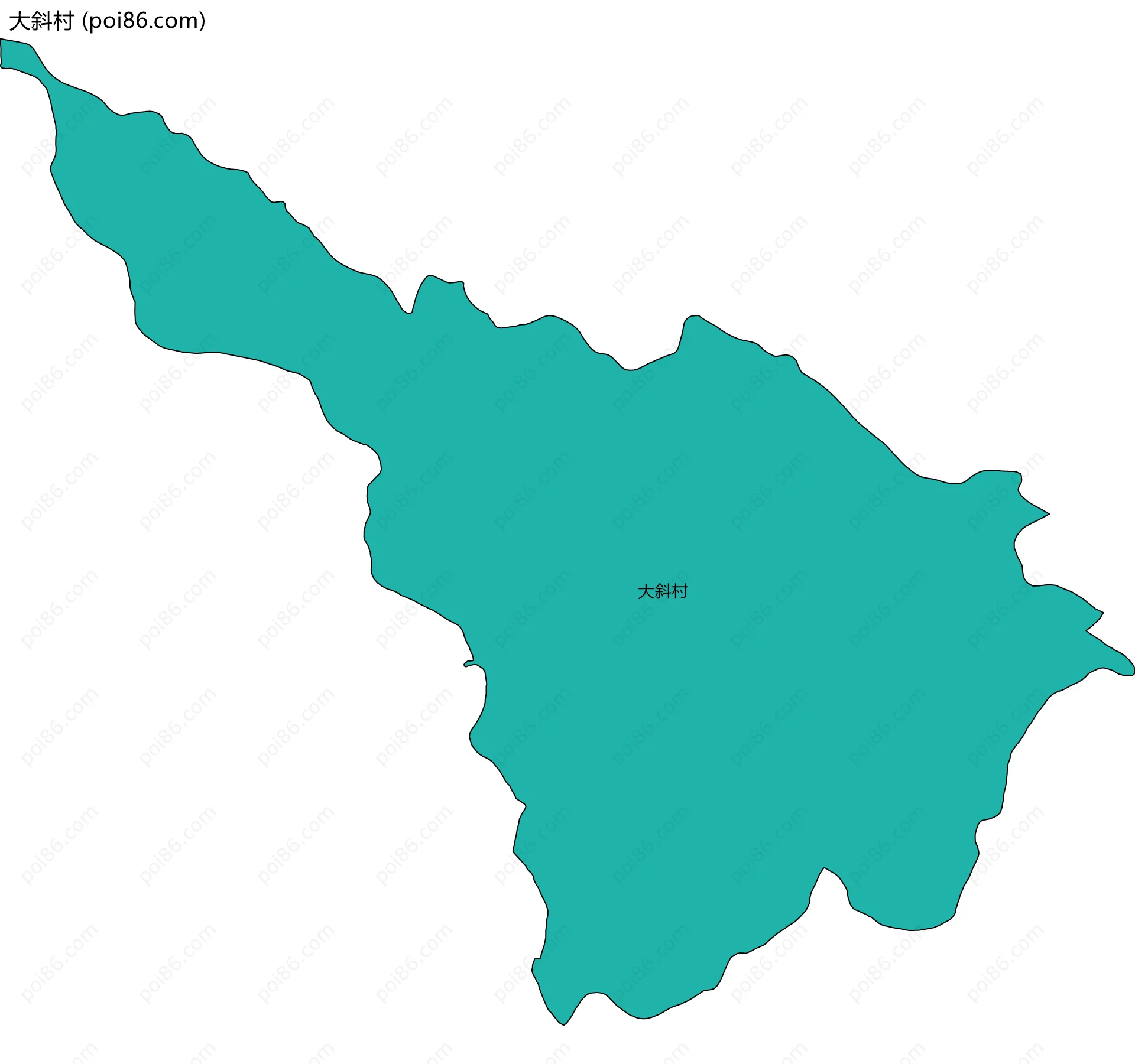 大斜村边界地图