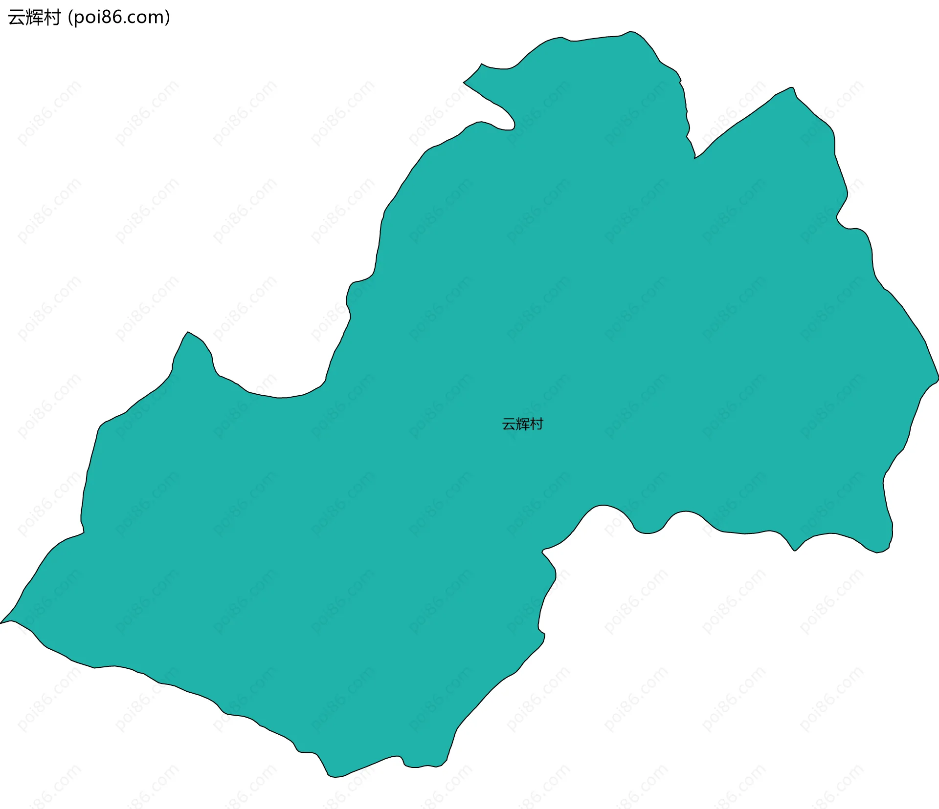 云辉村边界地图