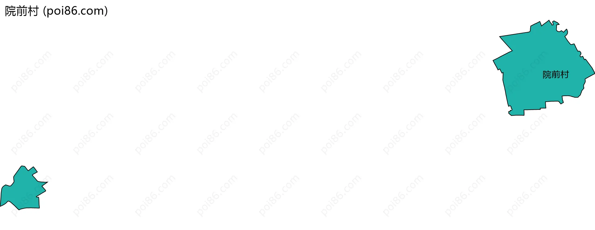 院前村边界地图