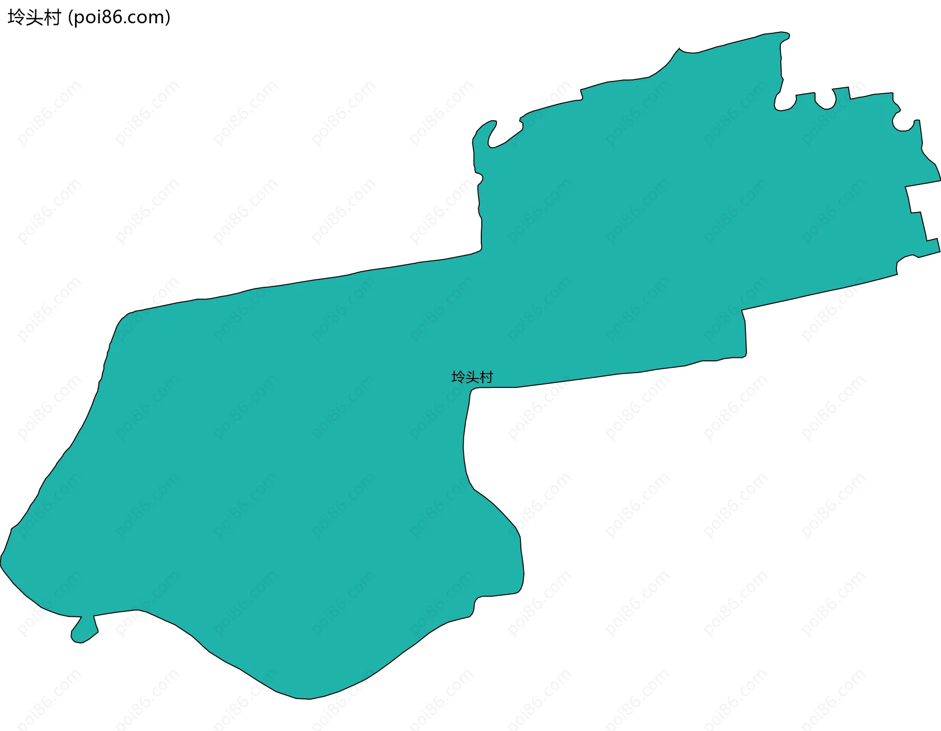 坽头村边界地图