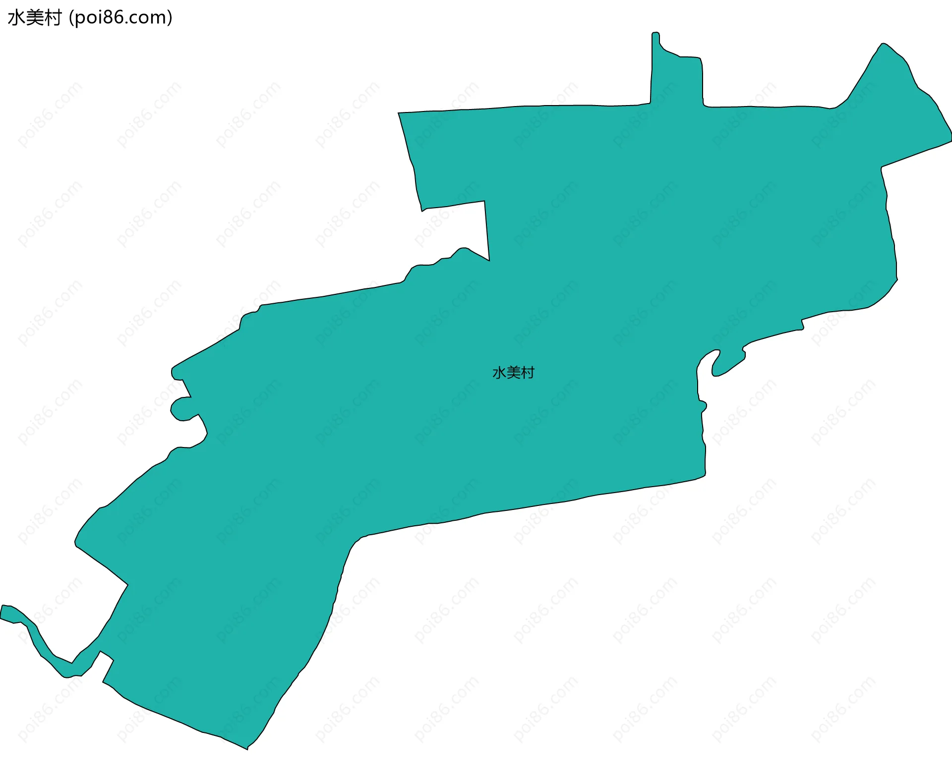 水美村边界地图
