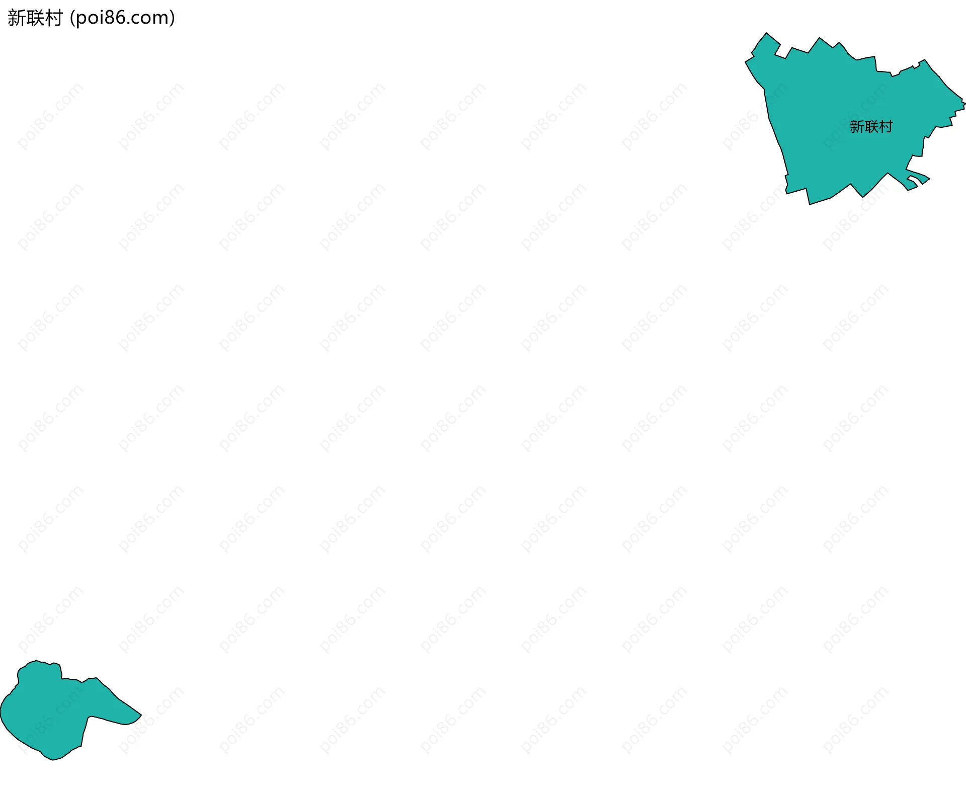 新联村边界地图