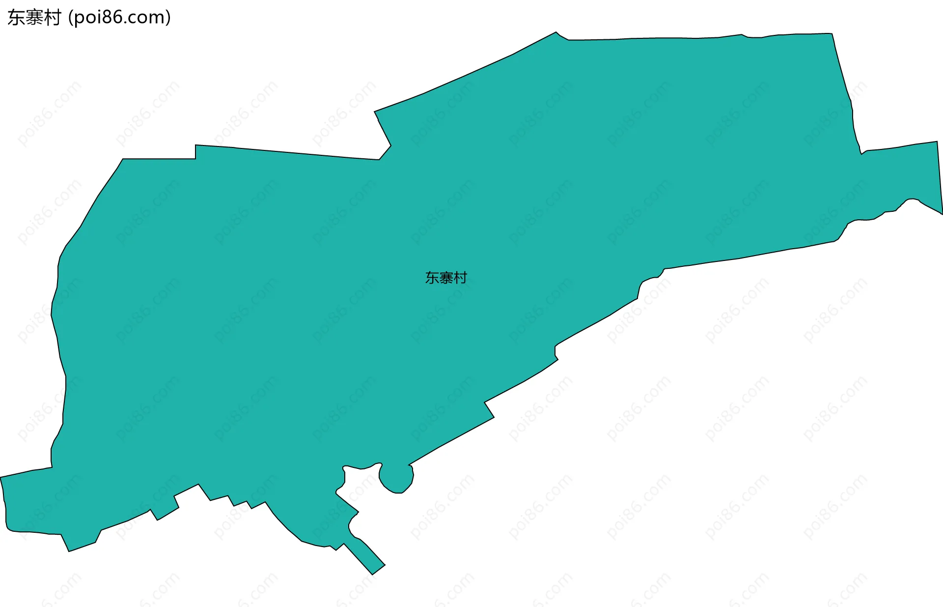 东寨村边界地图