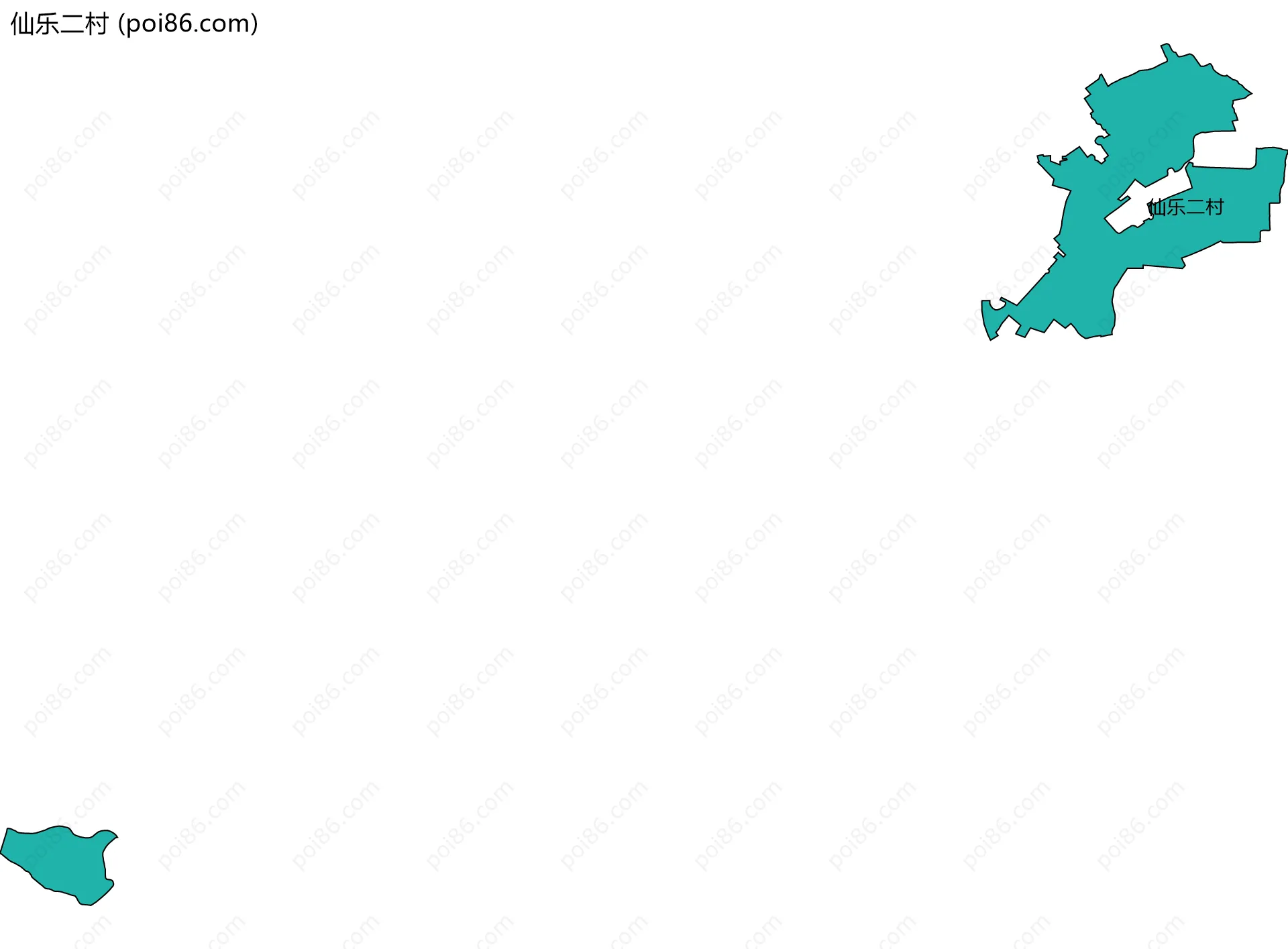 仙乐二村边界地图