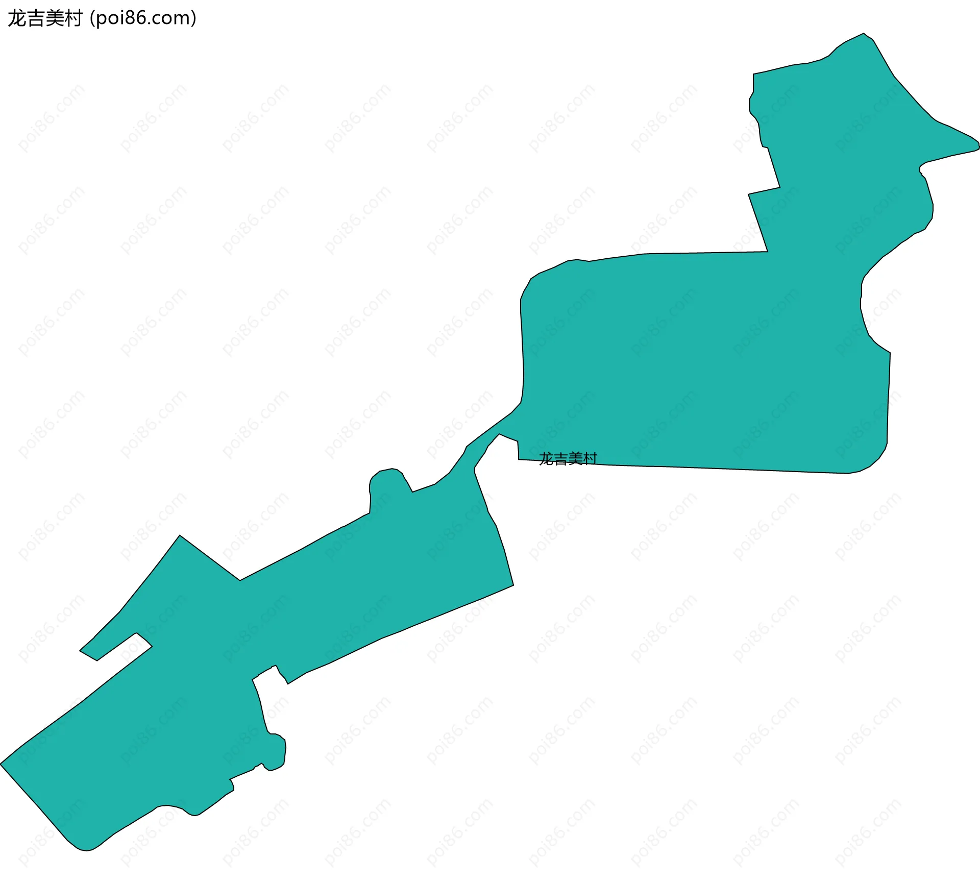龙吉美村边界地图