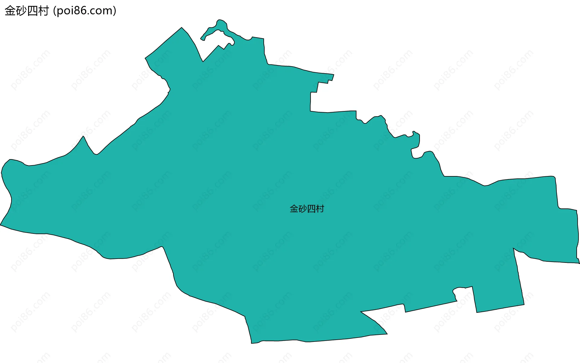 金砂四村边界地图